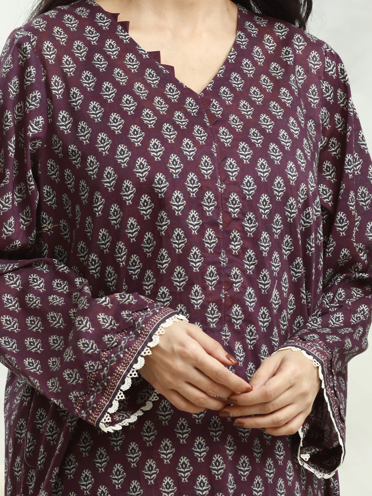 Unstitched Printed Lawn Suit - EWU24A1-29174-3P - Image 4