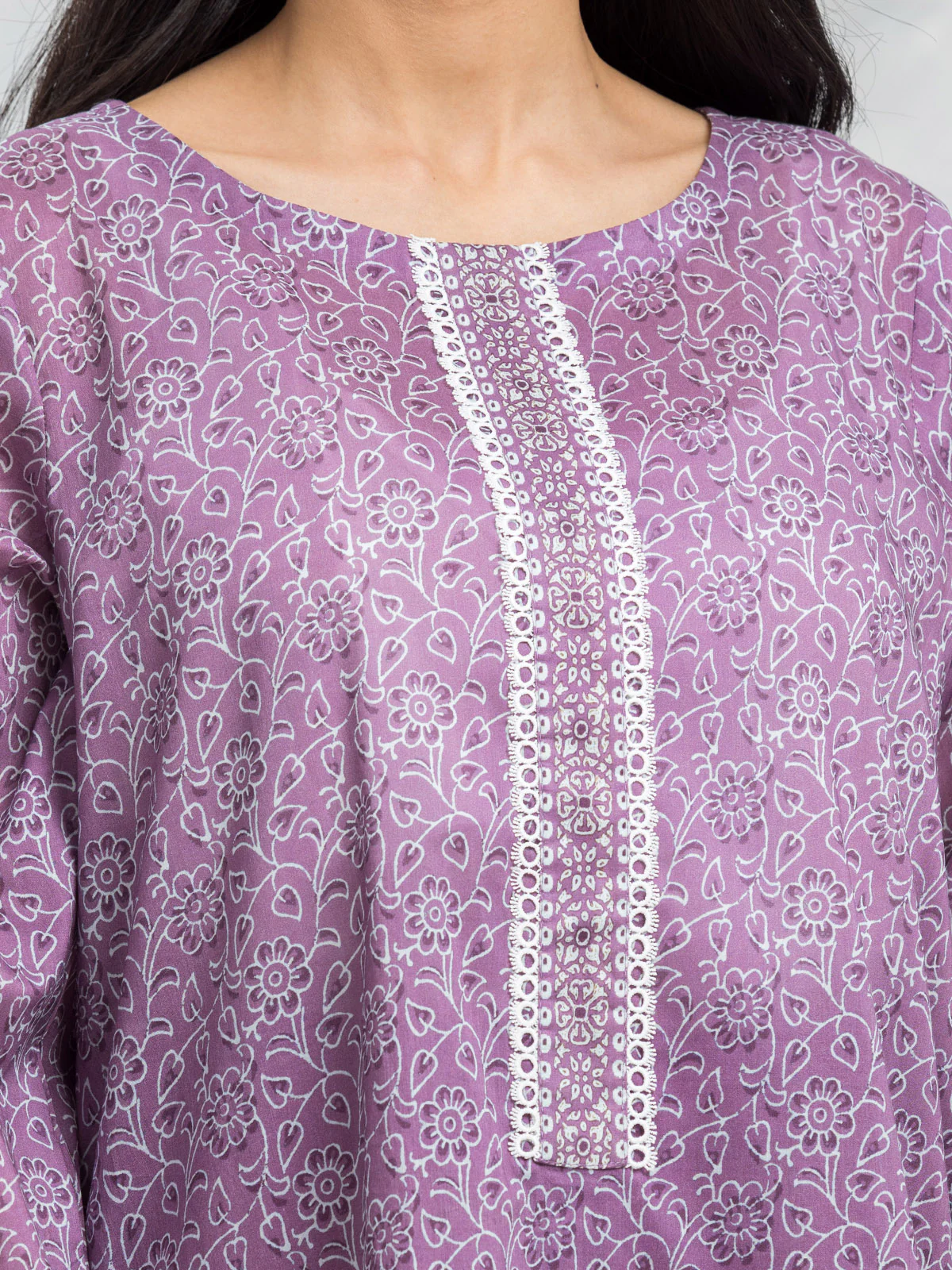 Unstitched Printed Lawn Suit - EWU24A1-29176-3P - Image 2
