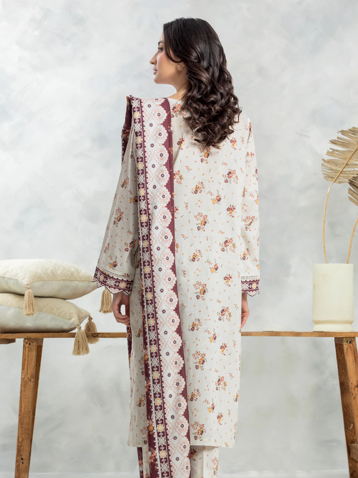 Unstitched Printed Lawn Suit - EWU24A1-29178-3P - Image 2