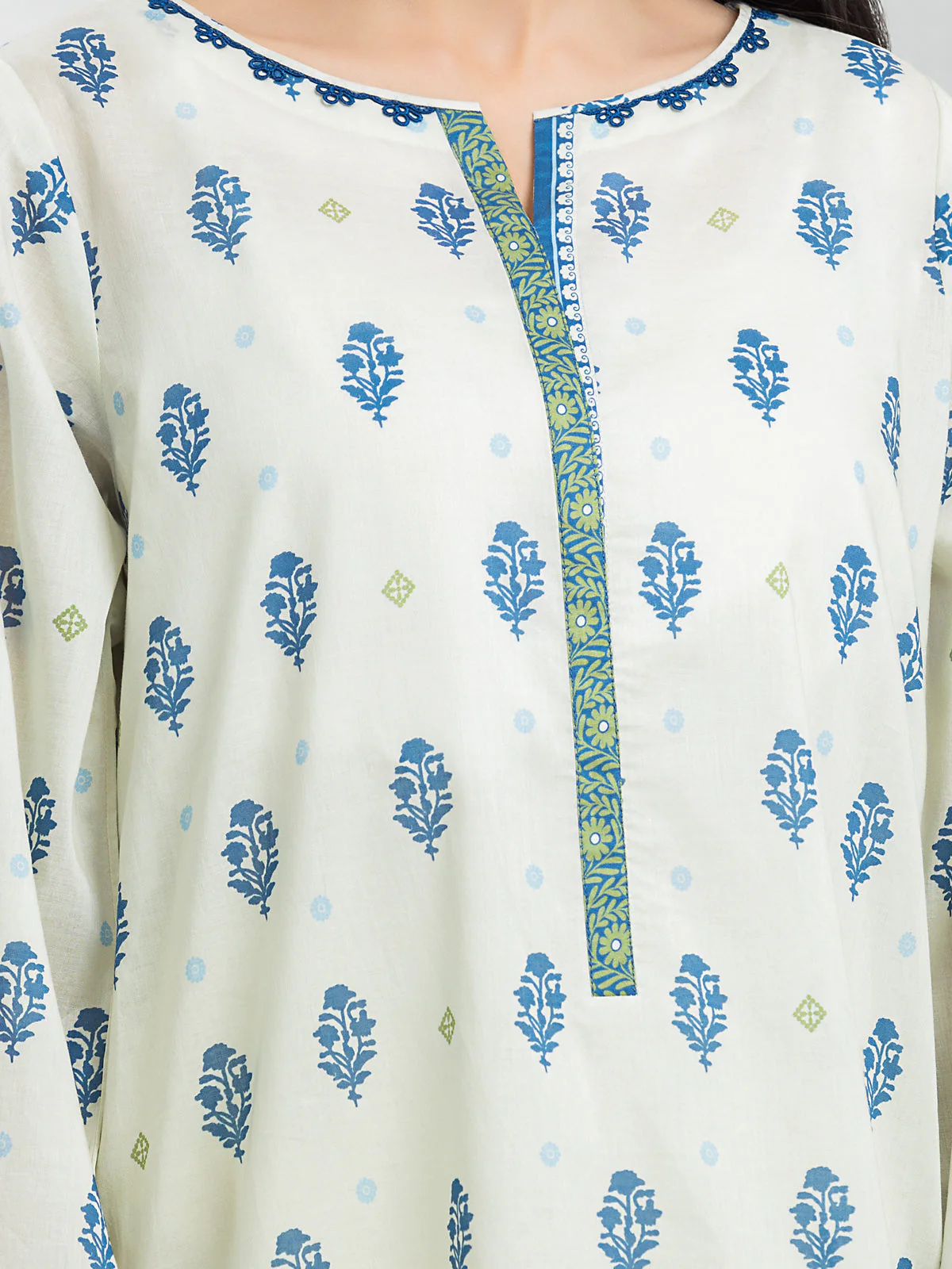 Unstitched Printed Lawn Suit - EWU24A1-29182-3P - Image 3