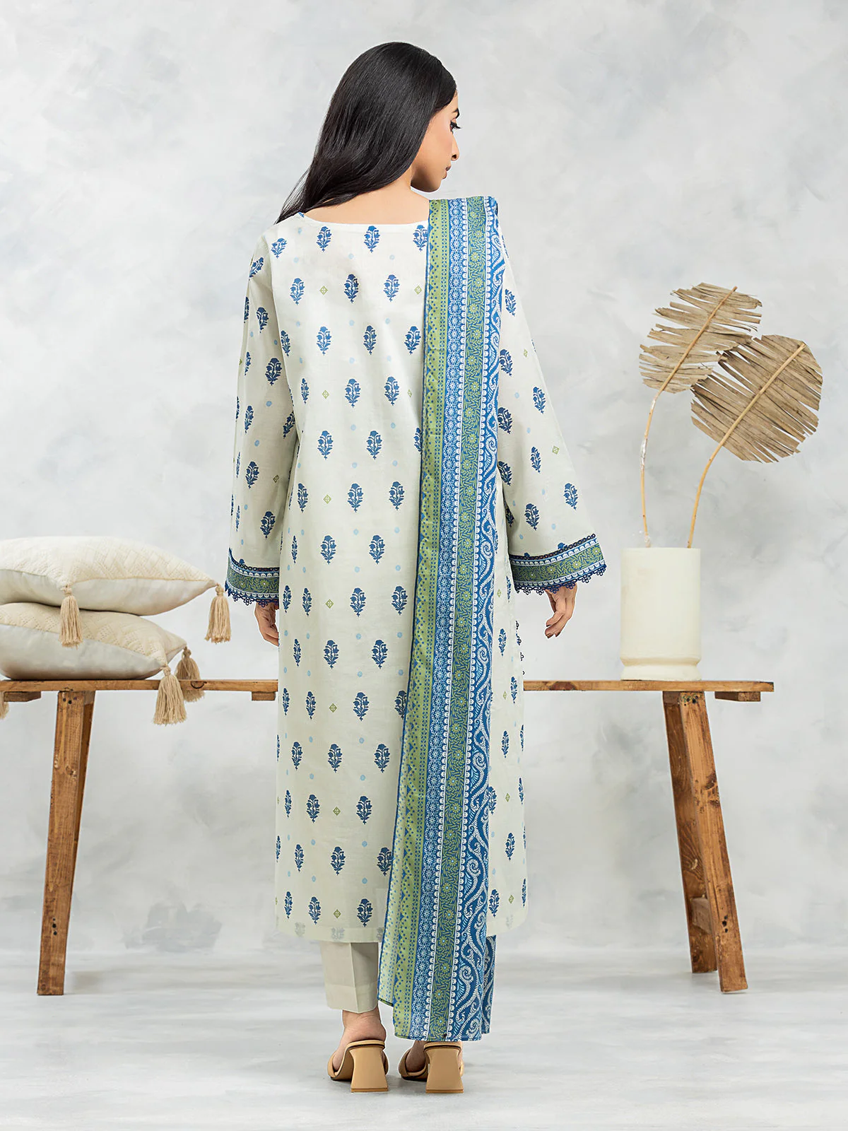 Unstitched Printed Lawn Suit - EWU24A1-29182-3P - Image 6