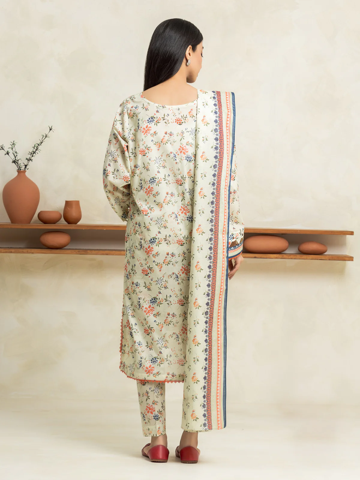 Unstitched Printed Lawn Suit - EWU24A1-29243-3P - Image 2