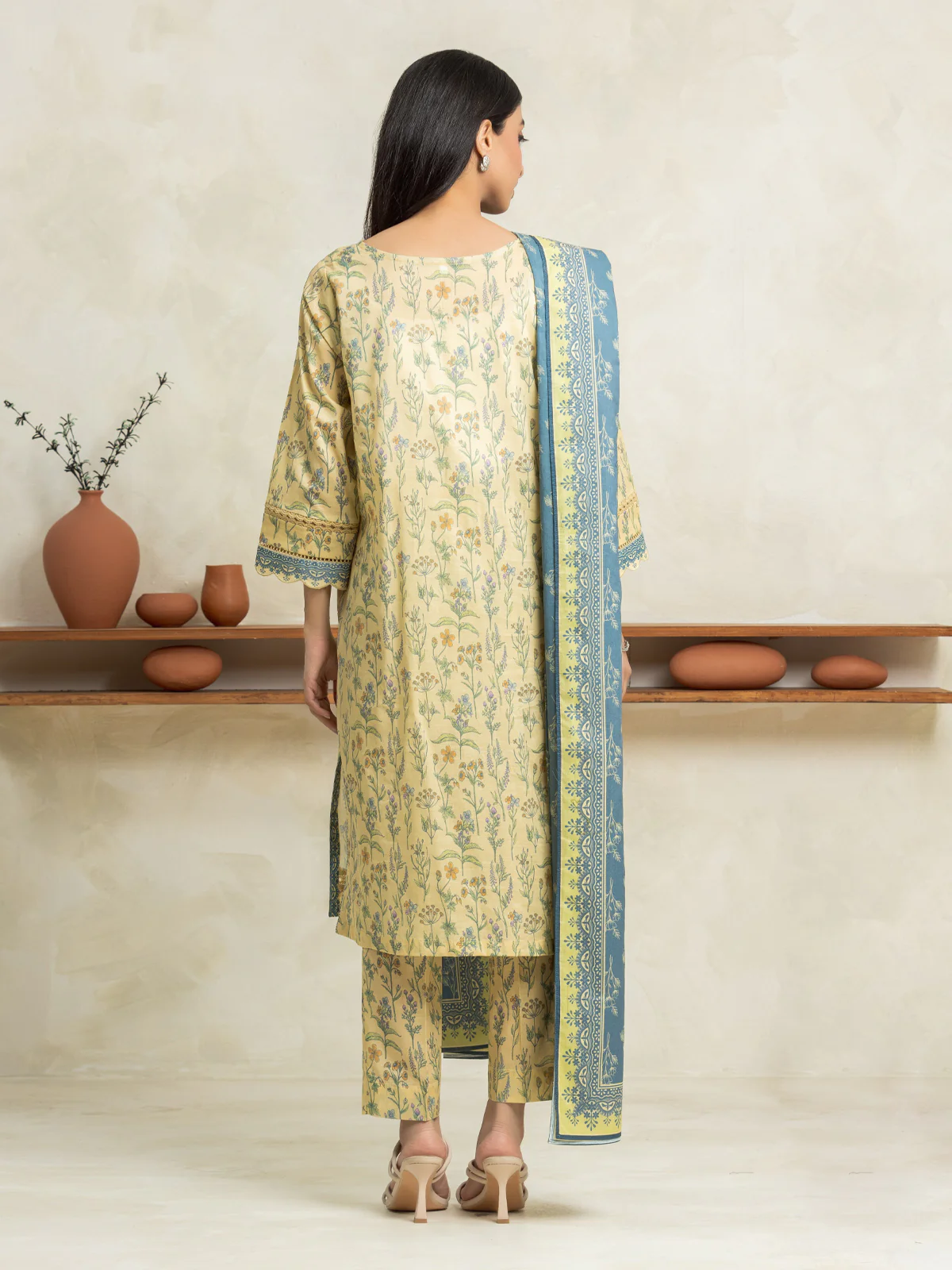 Unstitched Printed Lawn Suit - EWU24A1-29244-3P - Image 2