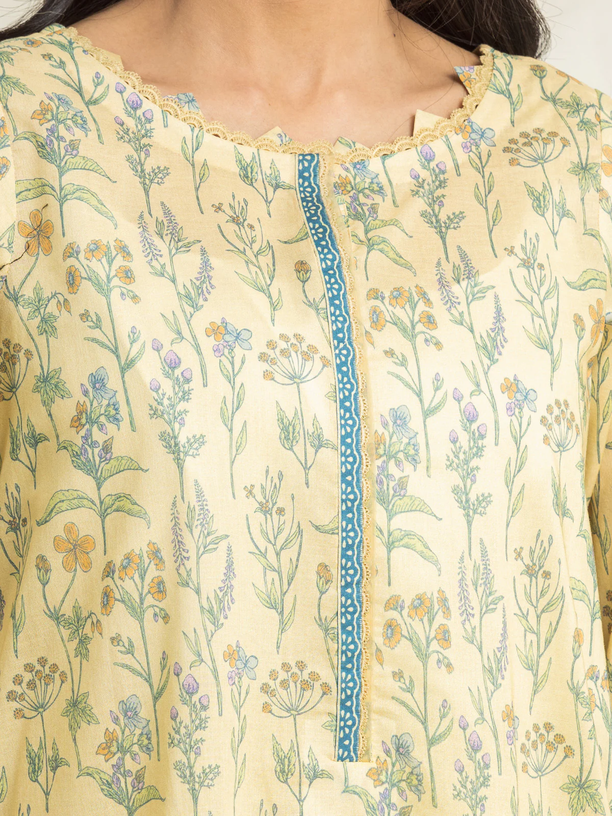 Unstitched Printed Lawn Suit - EWU24A1-29244-3P - Image 3