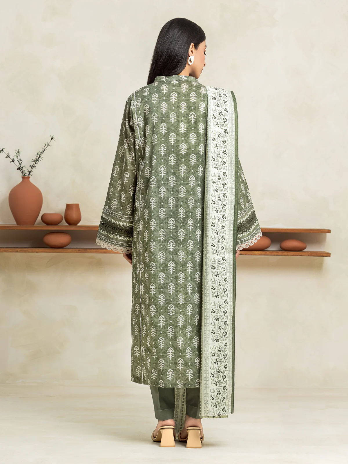 Unstitched Printed Lawn Suit - EWU24A1-29477-3P - Image 4
