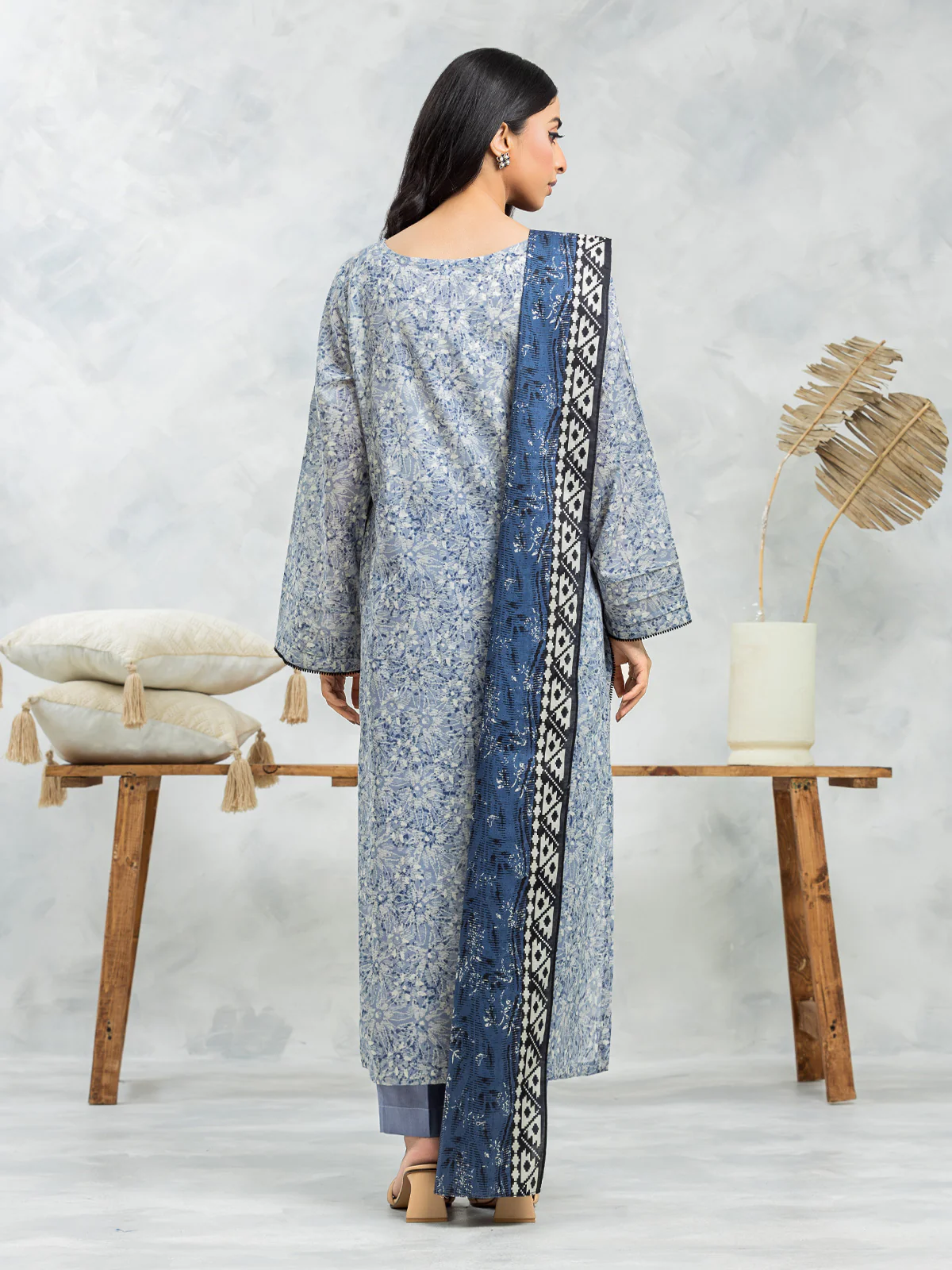 Unstitched Printed Lawn Suit - EWU24A1-29478-3P - Image 2