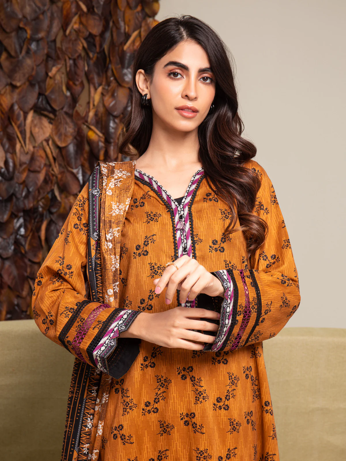 Unstitched Printed Cambric Suit - EWU24A2-27288-3P - Image 4