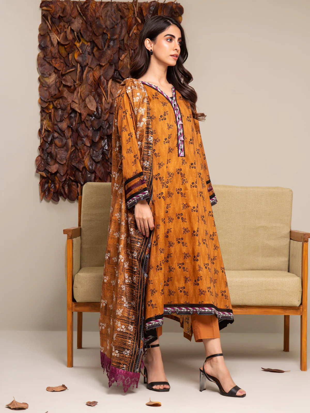 Unstitched Printed Cambric Suit - EWU24A2-27288-3P - Image 5