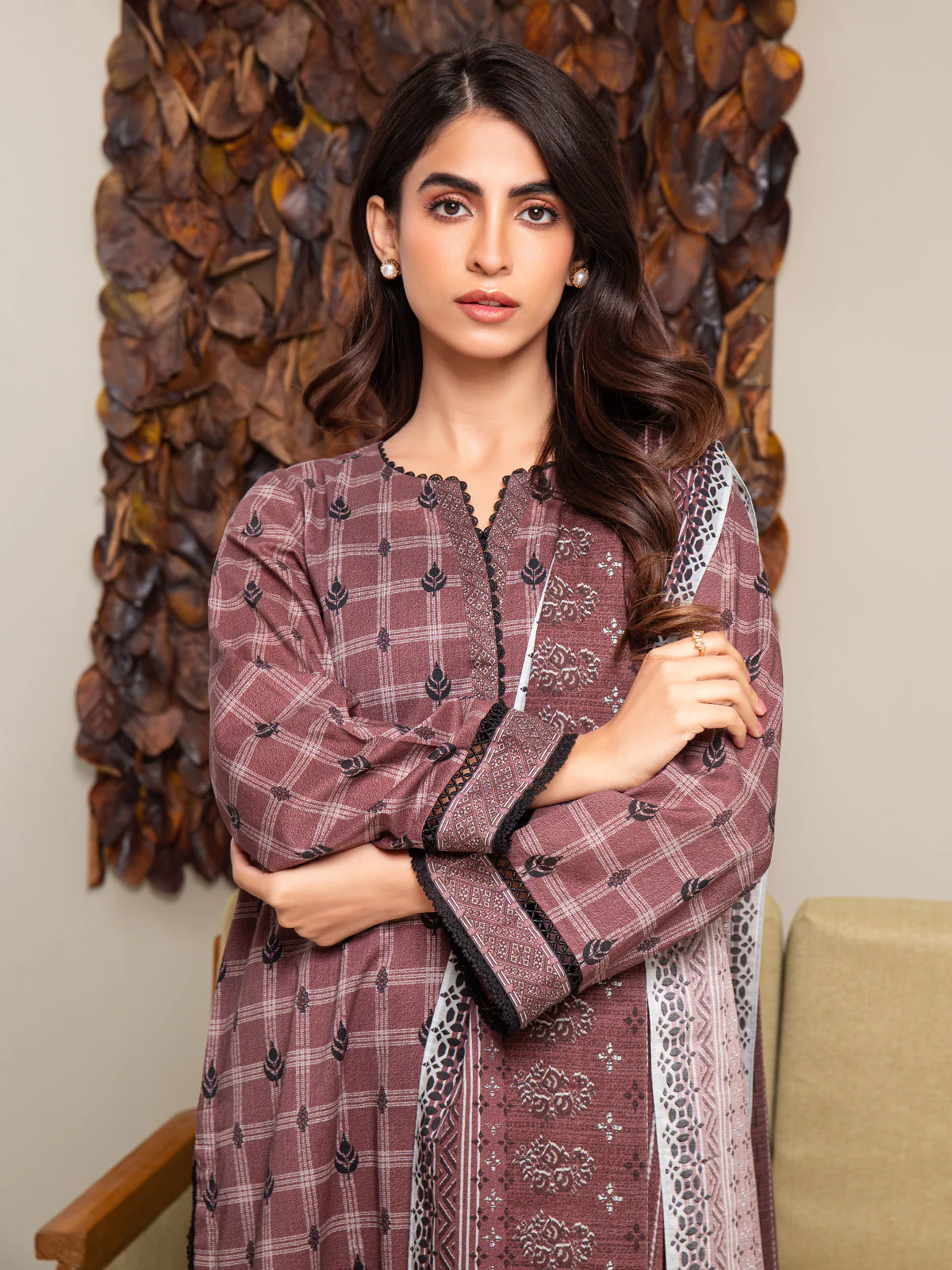 Unstitched Printed Cambric Suit - EWU24A2-27289-3P - Image 5