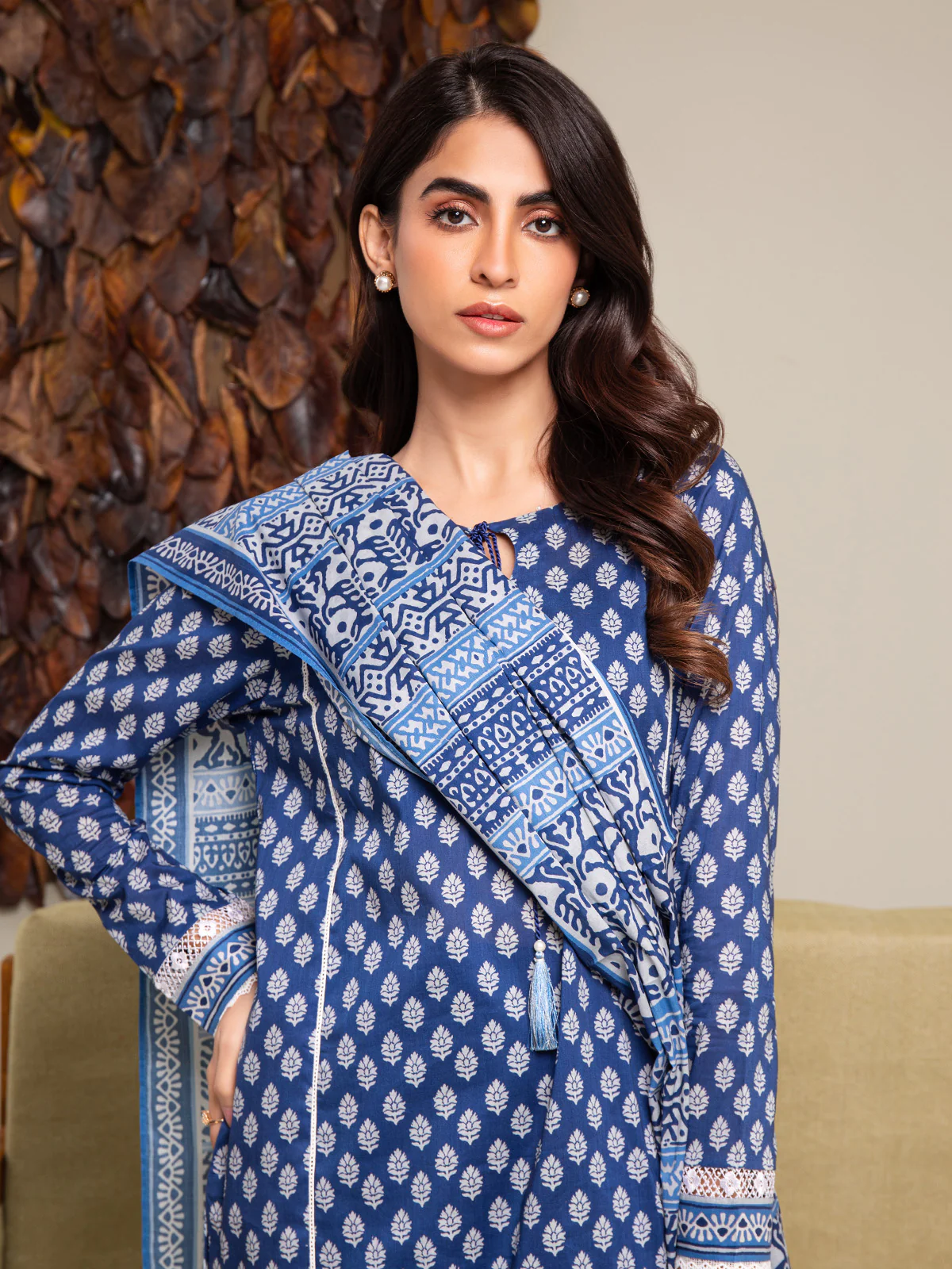 Unstitched Printed Cambric Suit - EWU24A2-27290-3P - Image 5