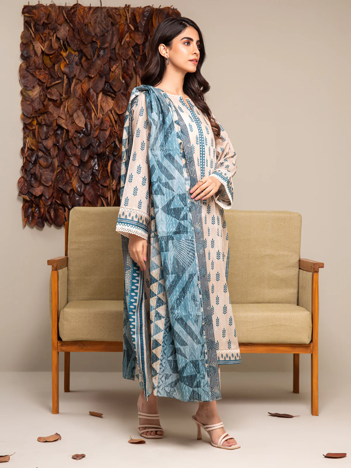 Unstitched Printed Cambric Suit - EWU24A2-27291-3P - Image 6