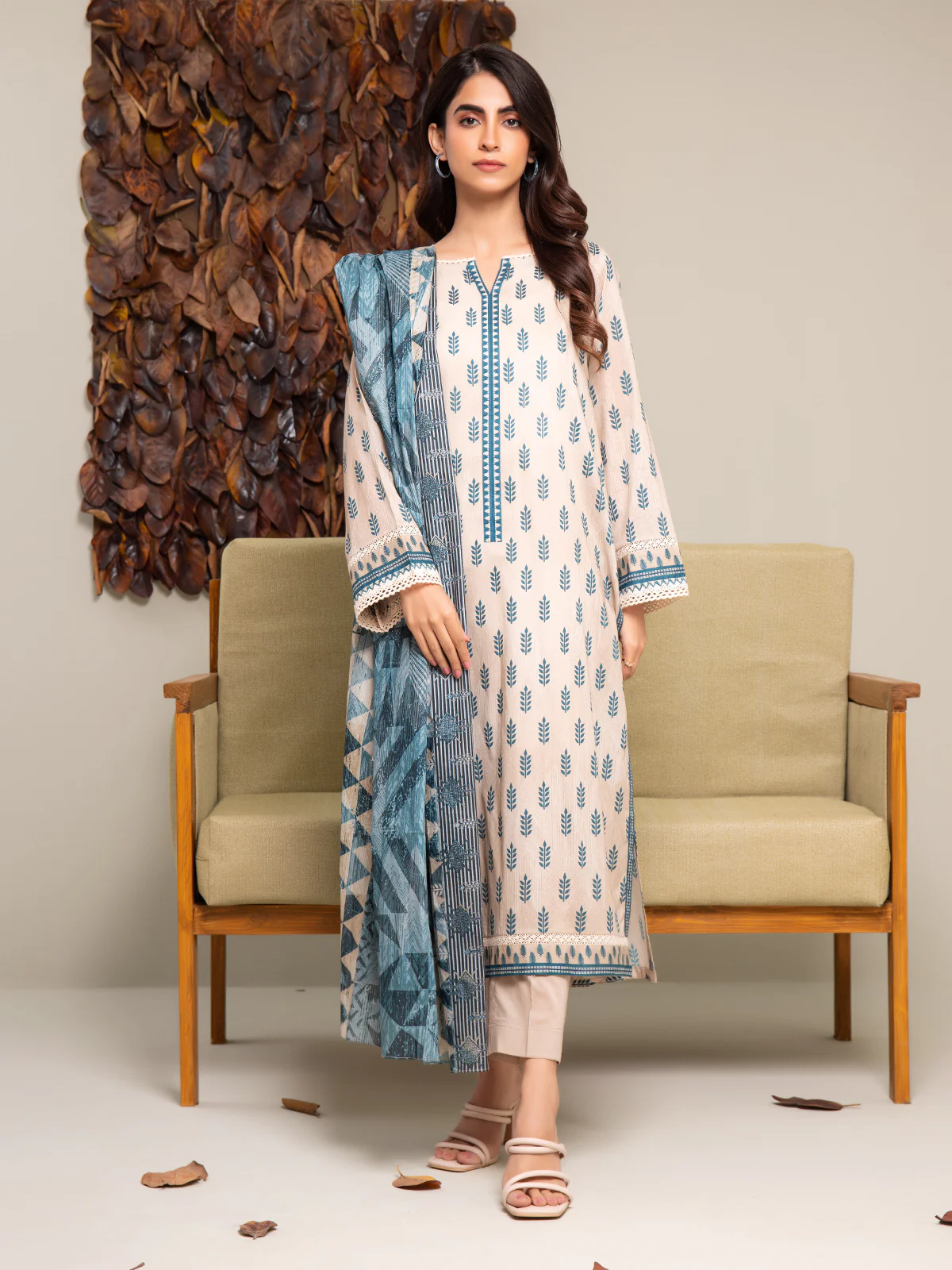 Unstitched Printed Cambric Suit - EWU24A2-27291-3P - Image 7