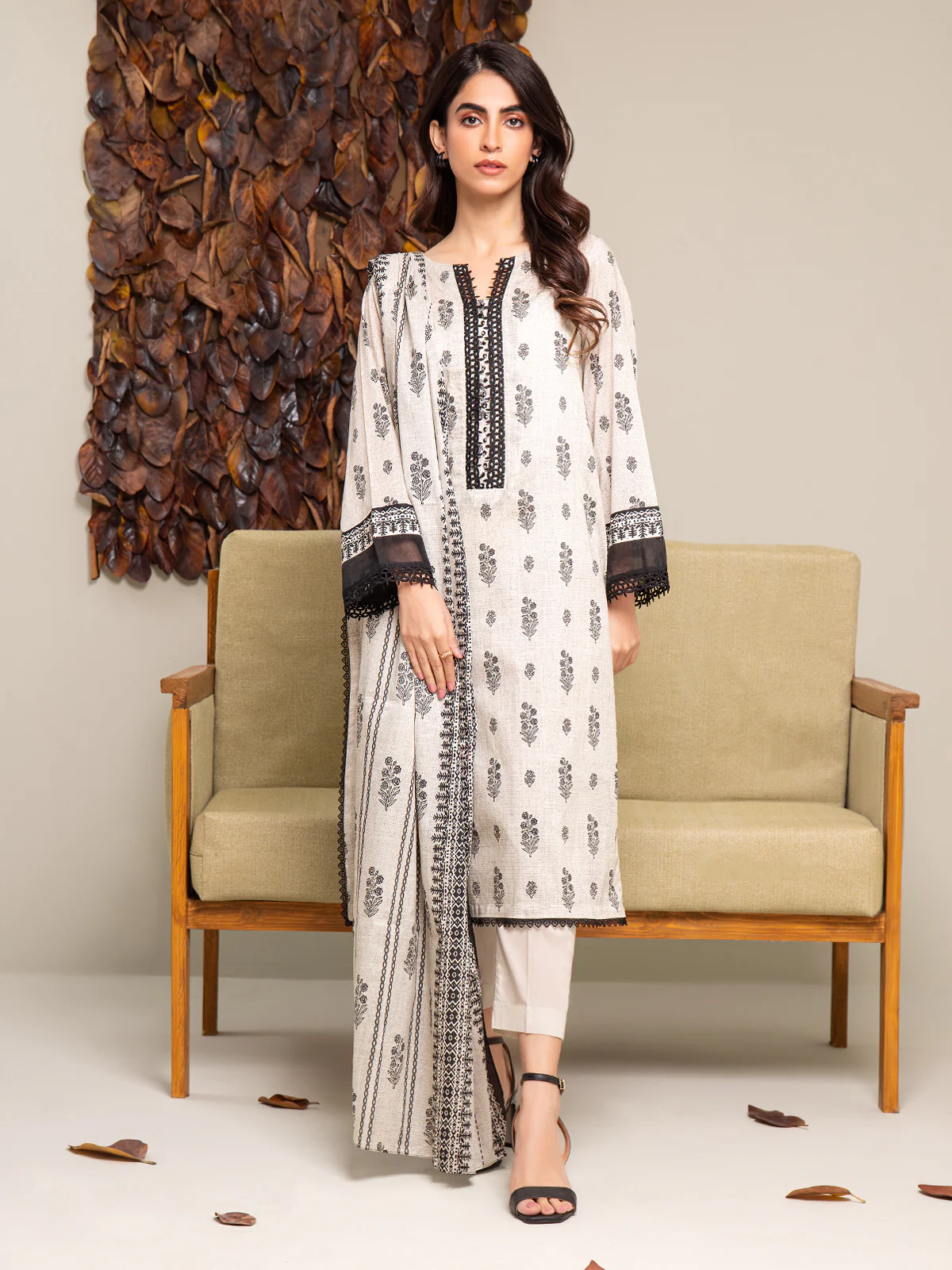 Unstitched Printed Cambric Suit - EWU24A2-27292-3P - Image 7