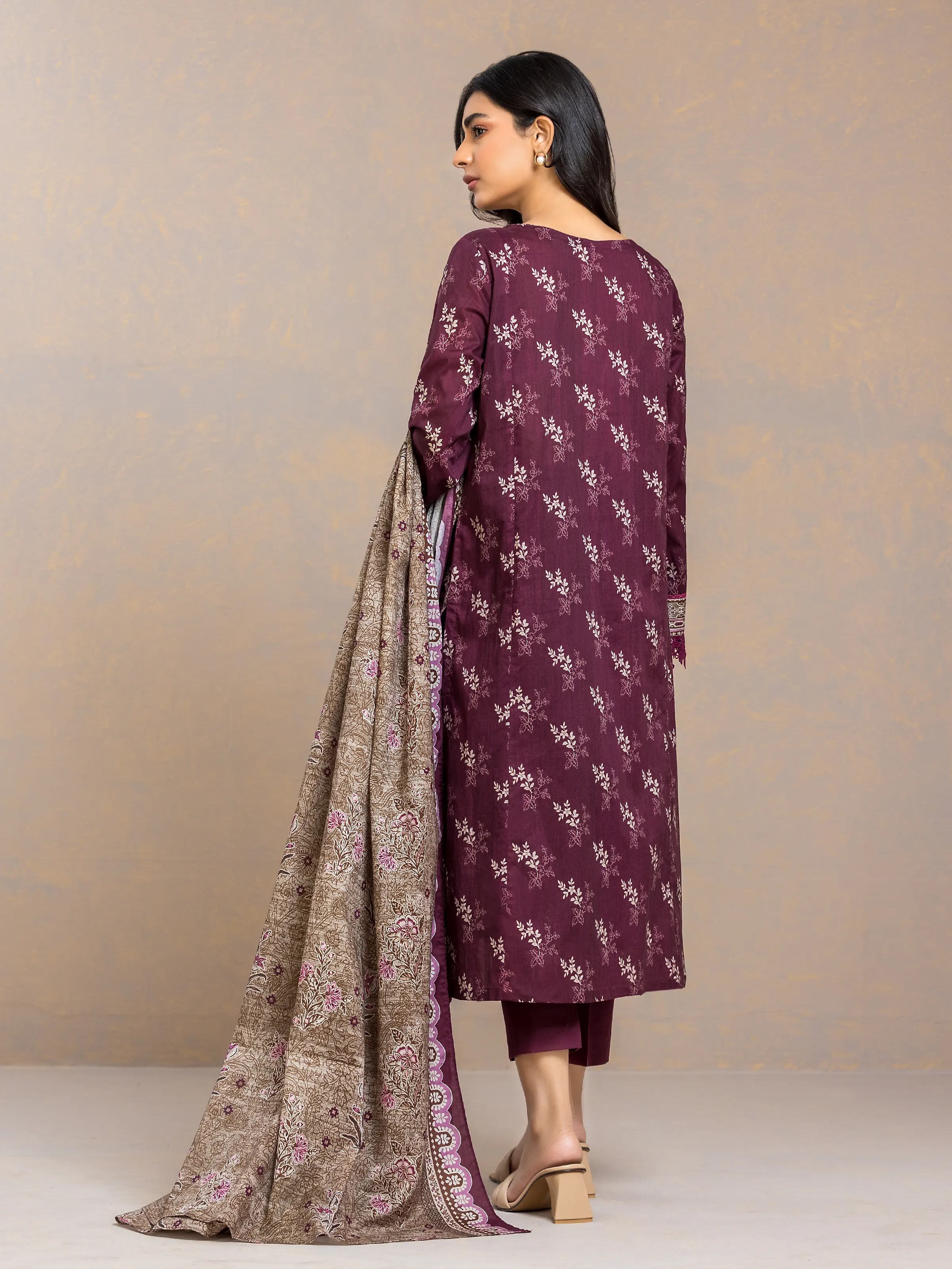 Unstitched Printed Cambric Suit - EWU24A2-27507-3P - Image 2