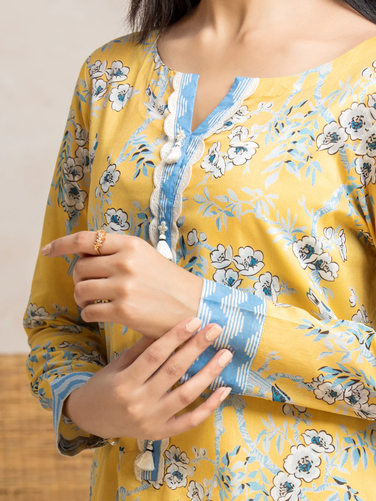 Unstitched Printed Cambric Suit - EWU24A2-28201-3P - Image 3