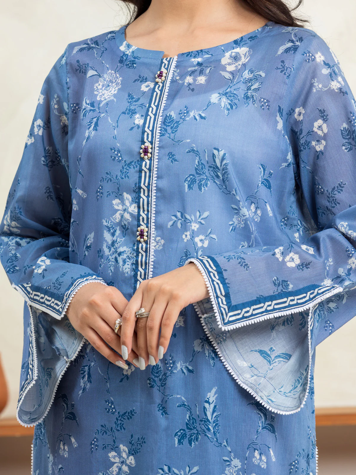 Unstitched Printed Cambric Suit - EWU24A2-29024-3P - Image 2