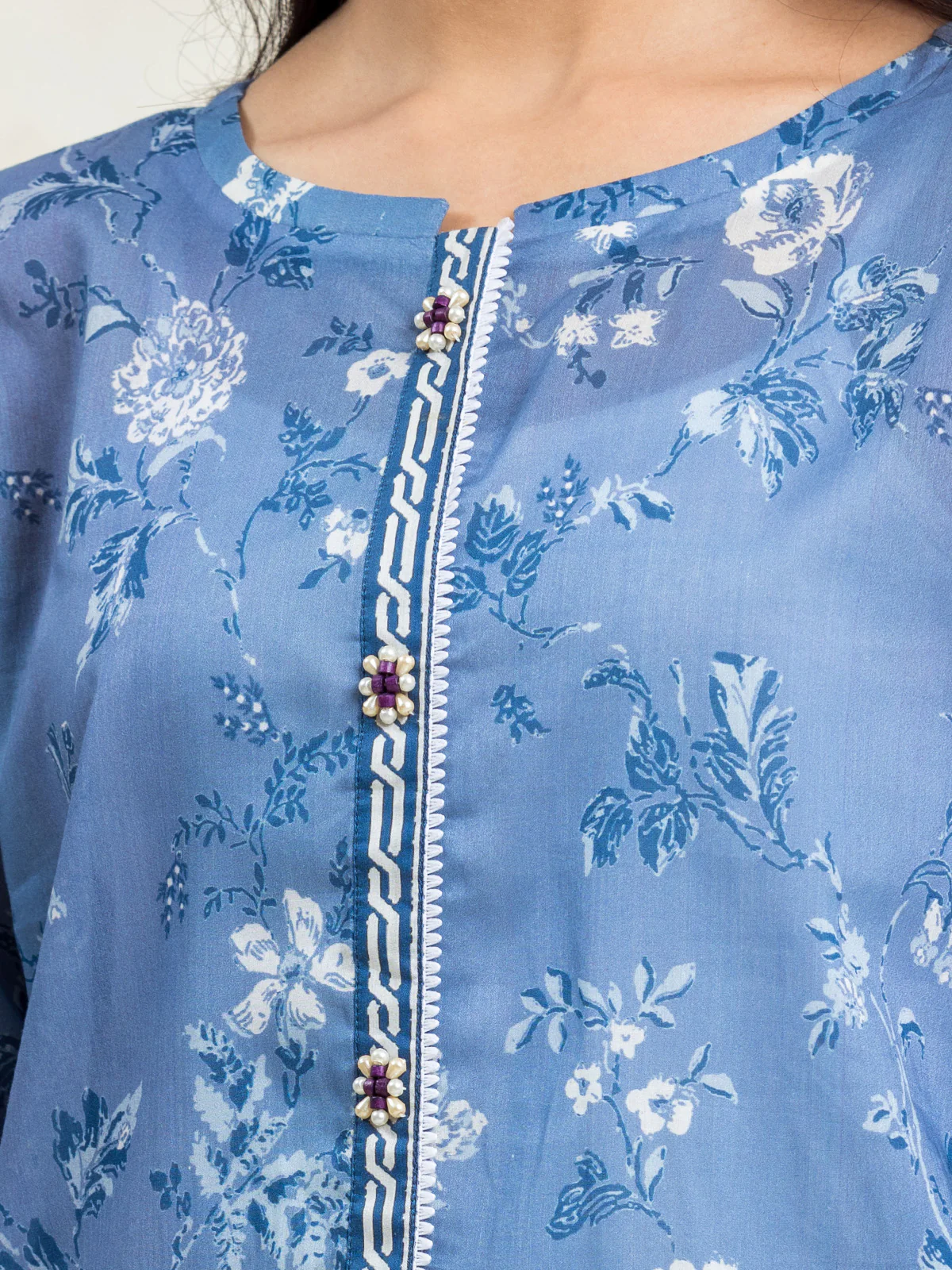 Unstitched Printed Cambric Suit - EWU24A2-29024-3P - Image 3