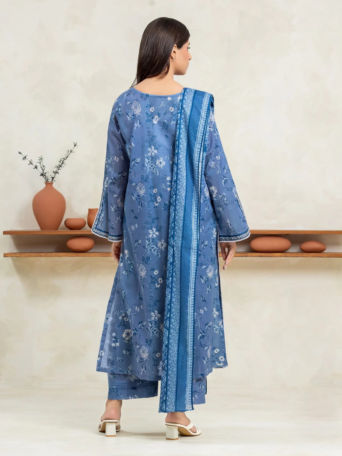 Unstitched Printed Cambric Suit - EWU24A2-29024-3P - Image 4
