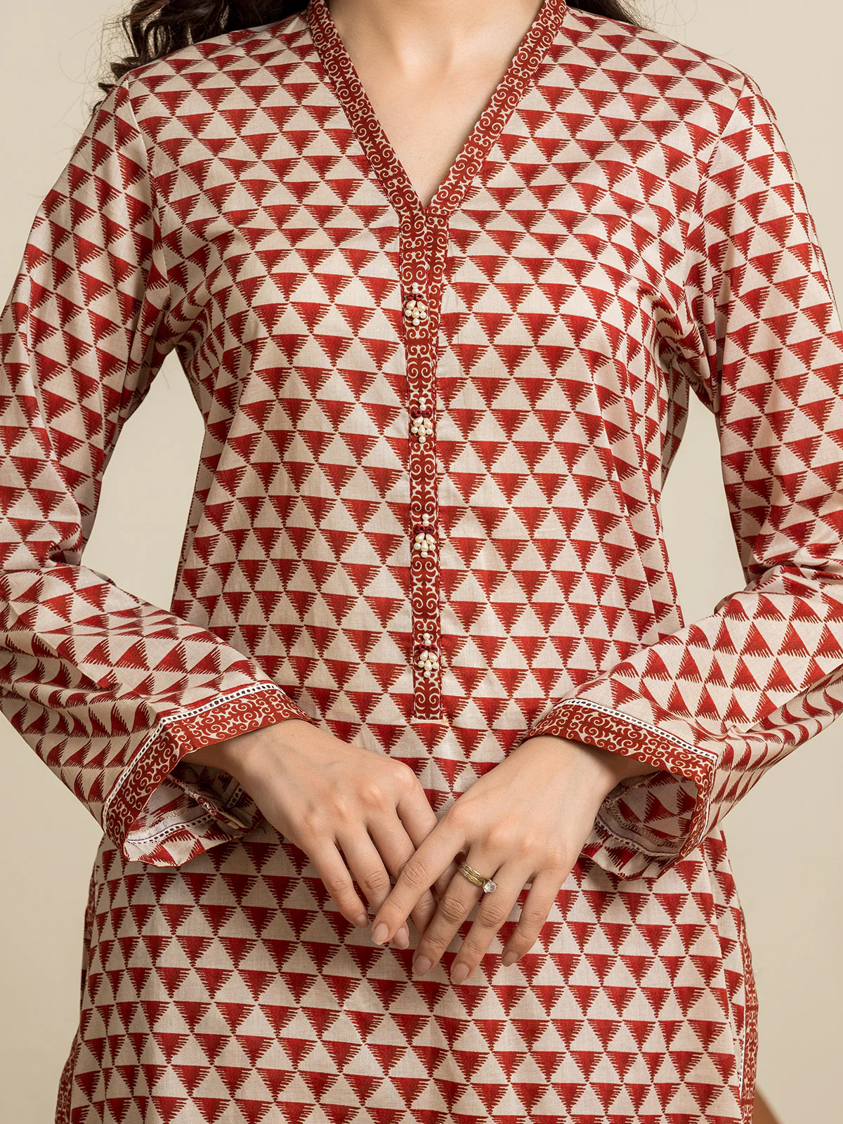 Unstitched Printed Cambric Suit - EWU24A2-29035-3P - Image 2
