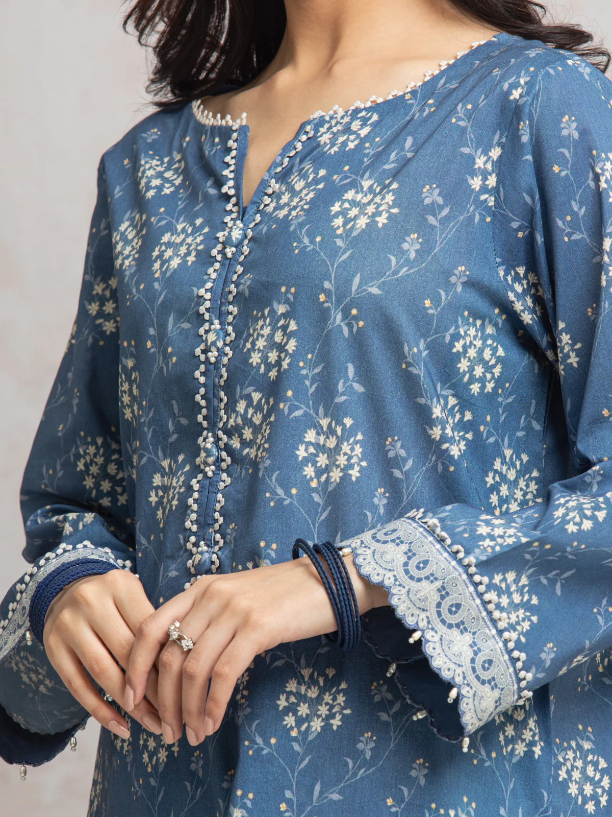 Unstitched Printed Cambric Suit - EWU24A2-29638-3P - Image 4