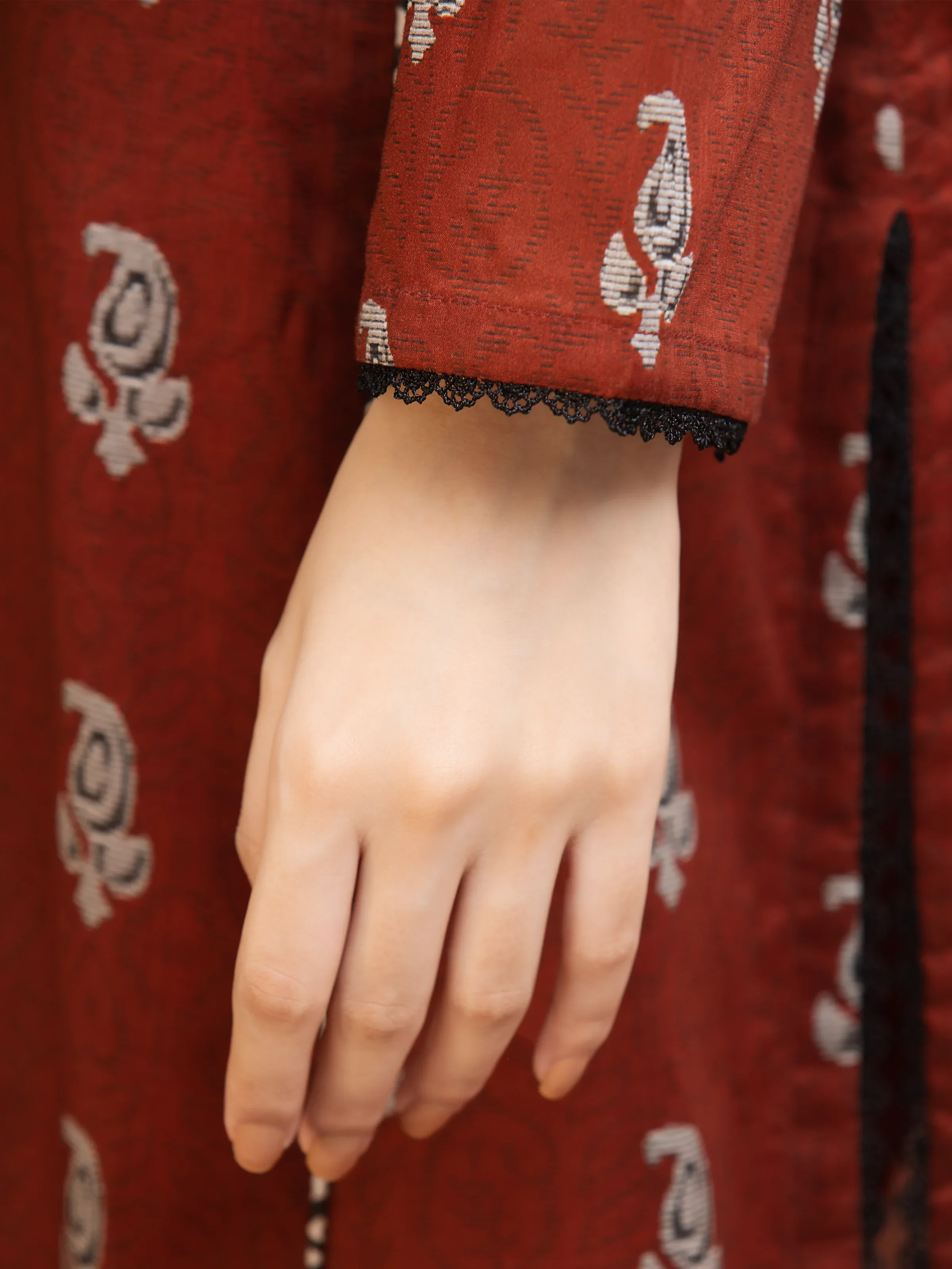 Unstitched Printed Khaddar Suit - EWU24A3-27122-3P - Image 5