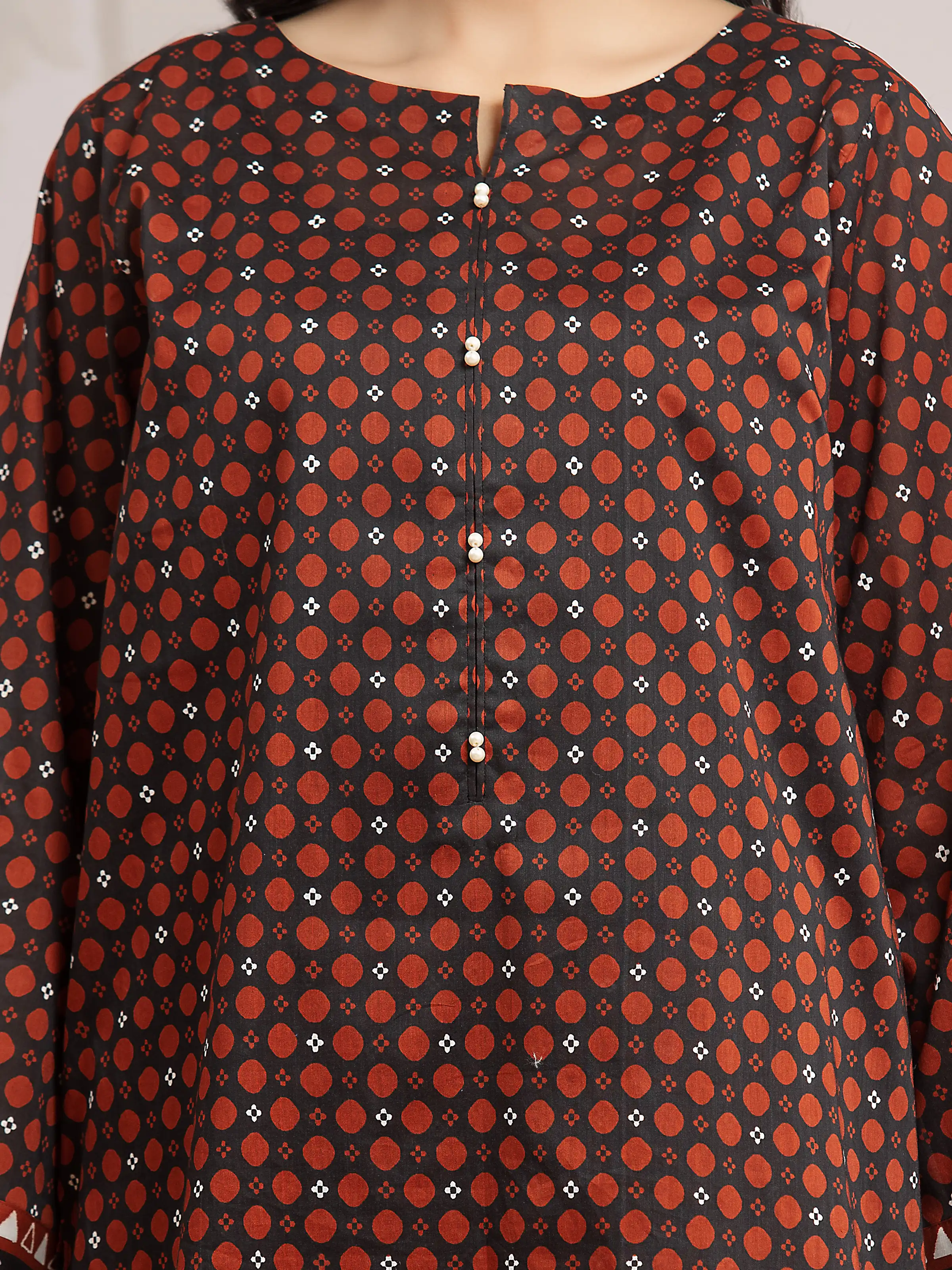 Unstitched Printed Khaddar Suit - EWU24A3-29592-3P - Image 4
