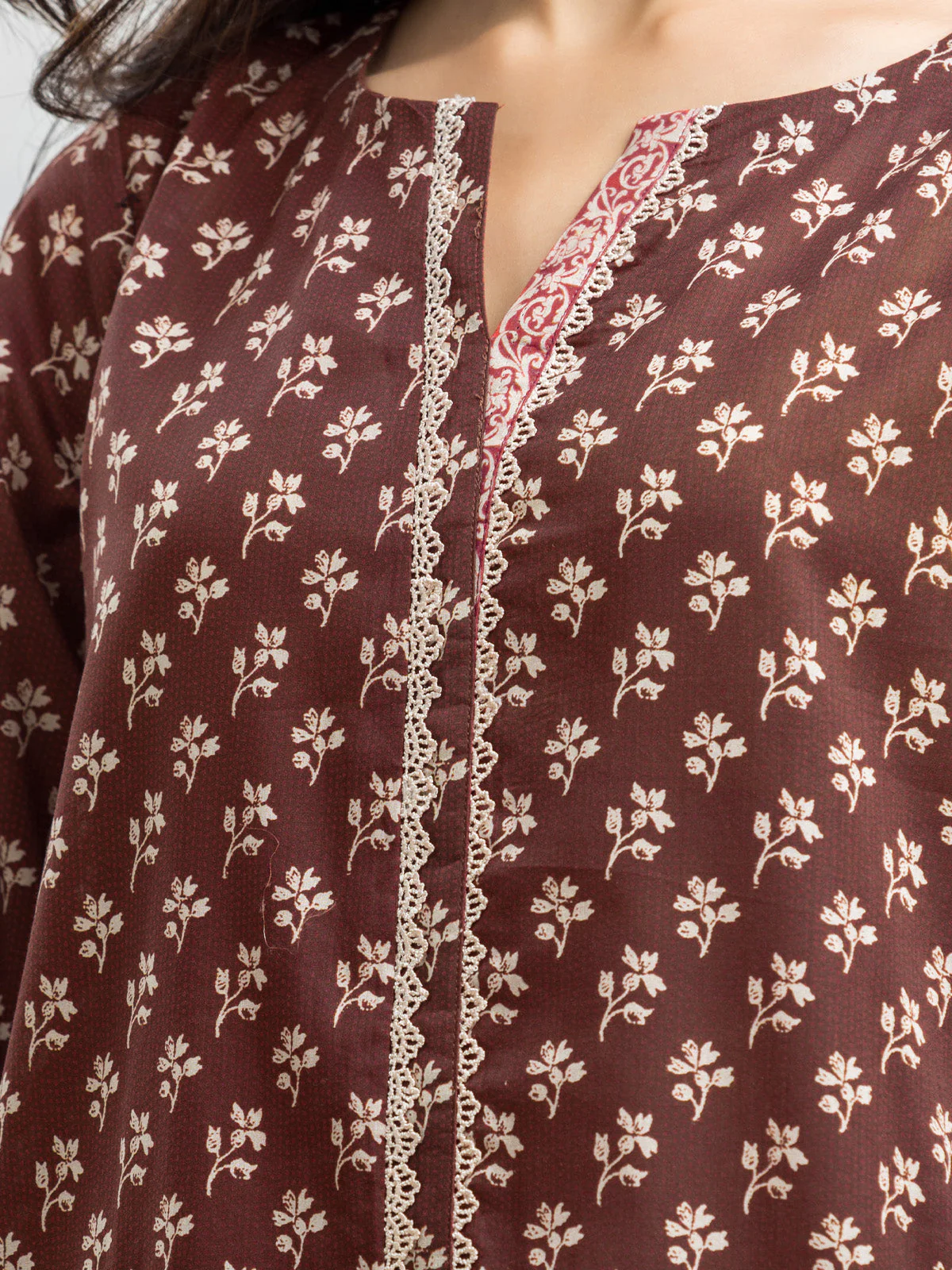 Unstitched Printed Viscose Suit - EWU24A4-29189-3P - Image 4