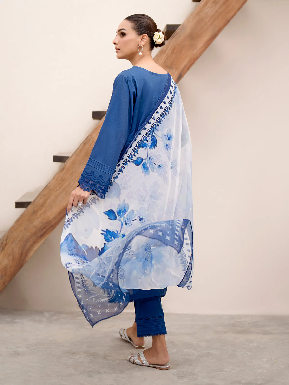 Unstitched Embroidered Cambric Suit - EWU24V2-28616-3P - Image 6