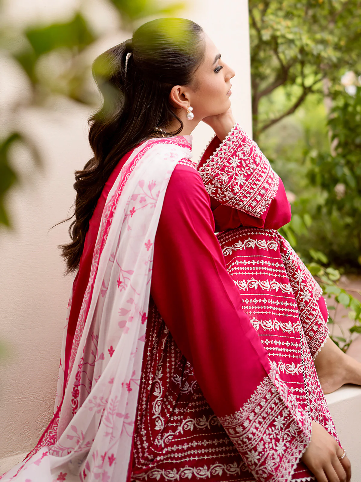Unstitched Embroidered Cambric Suit - EWU24V2-28620-3P - Image 3