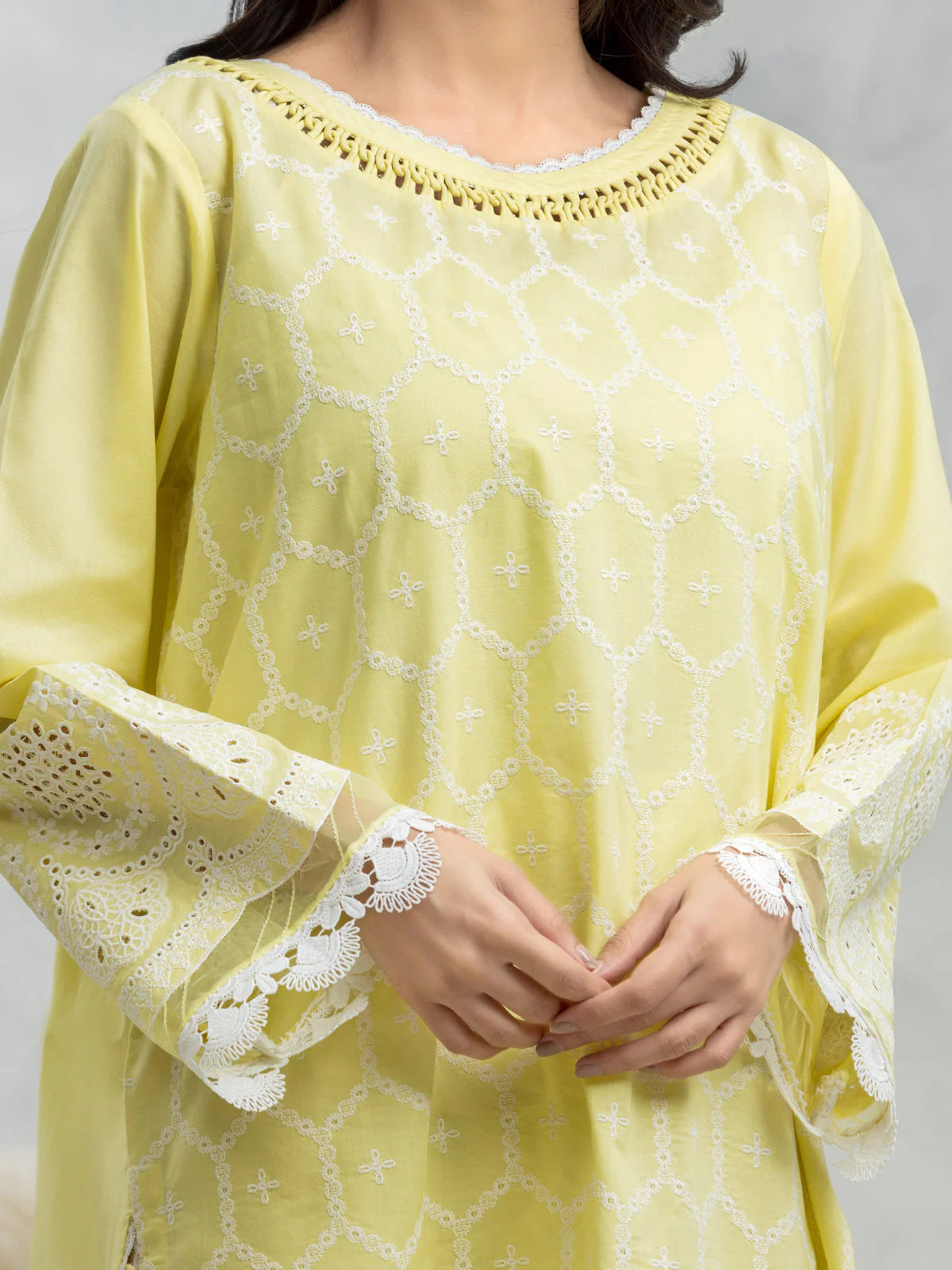 Unstitched Embroidered Cambric Suit - EWU24V2-28621-3P - Image 3