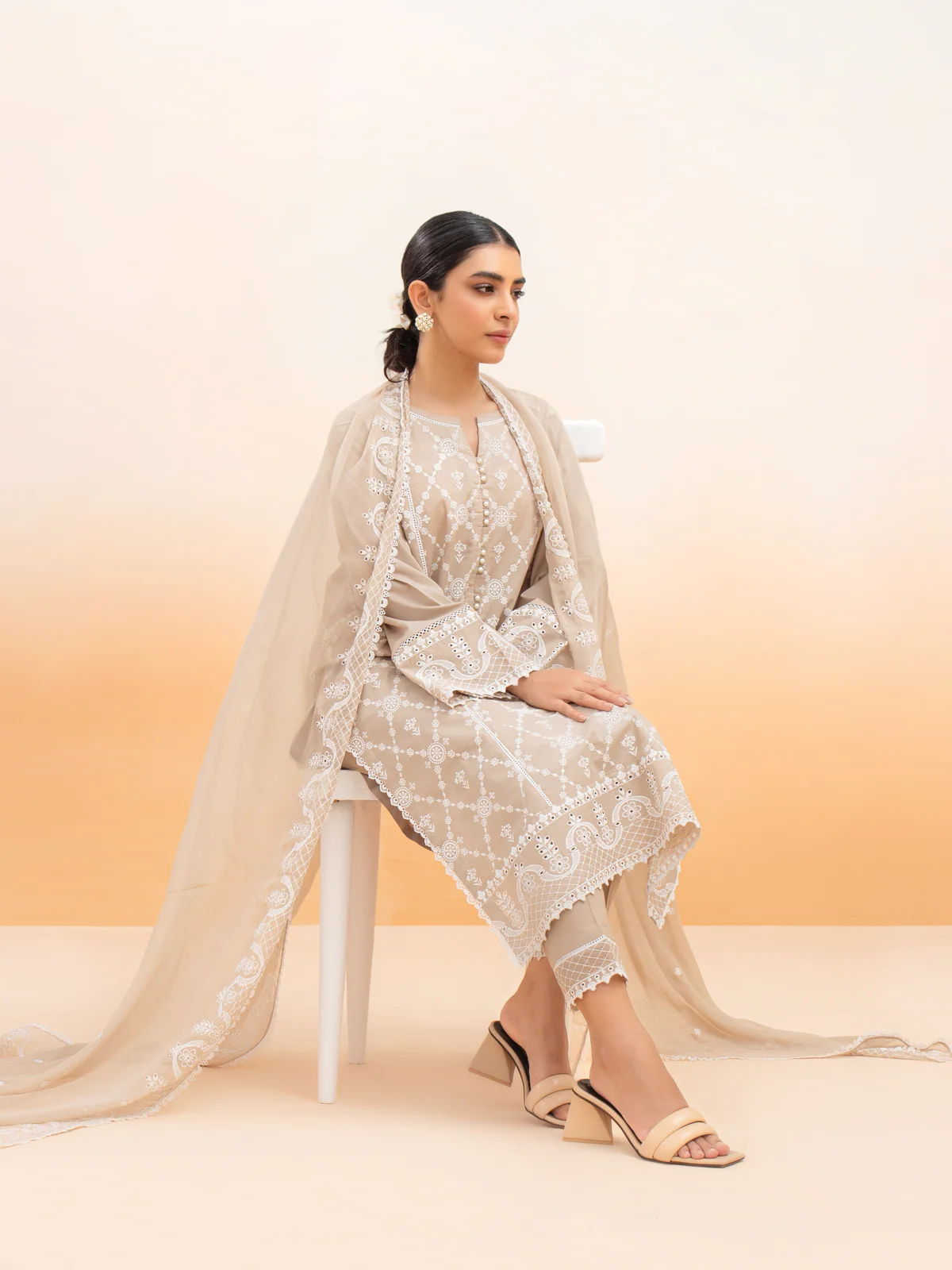 Unstitched Embroidered Cambric Suit - EWU24V2-28640-3P - Image 3