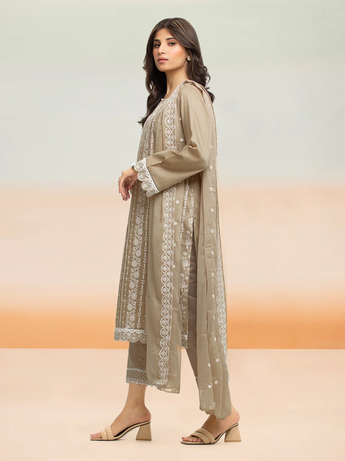 Unstitched Embroidered Cambric Suit - EWU24V2-28642-3P - Image 4