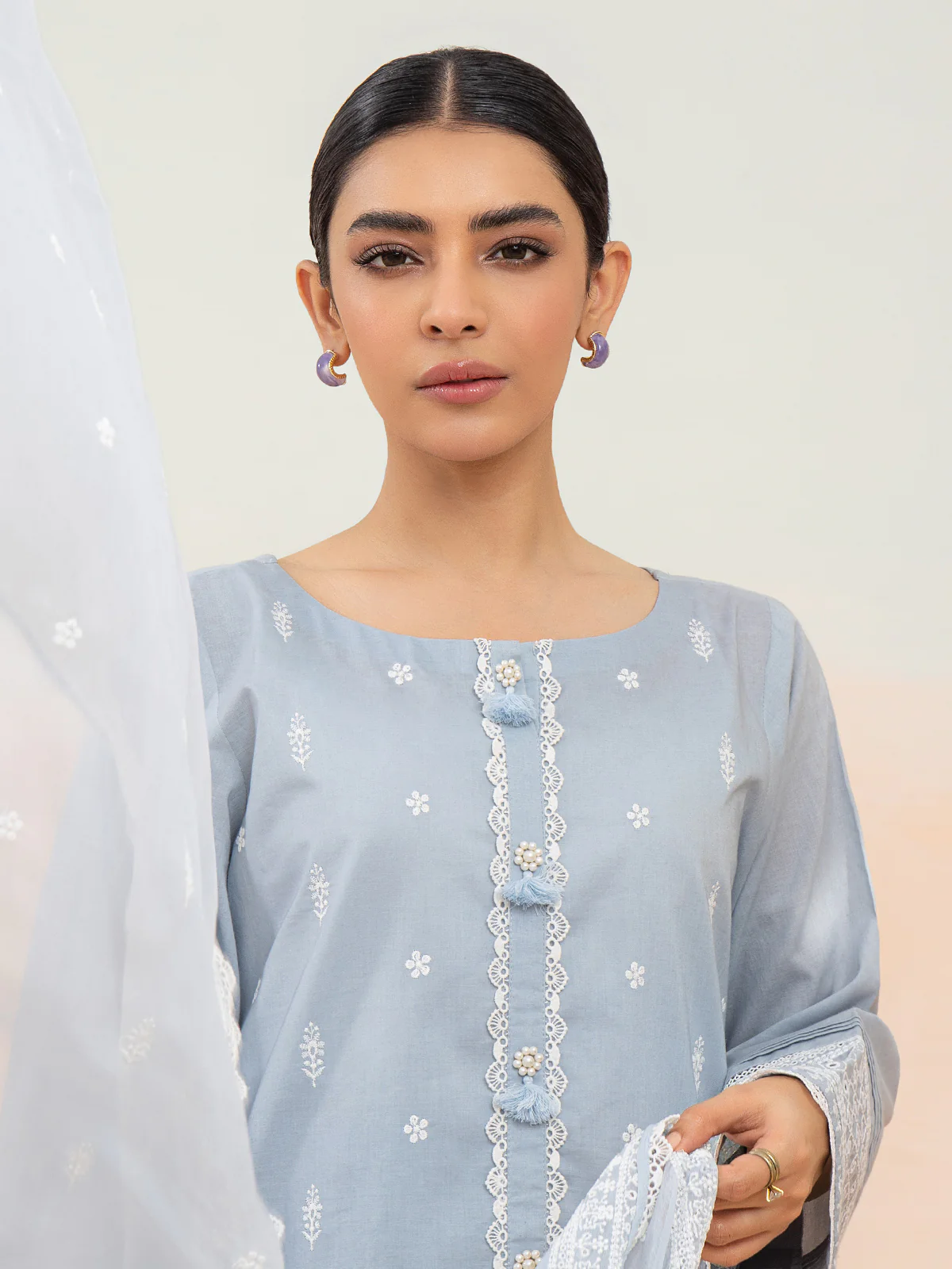 Unstitched Embroidered Cambric Suit - EWU24V2-28643-3P - Image 2
