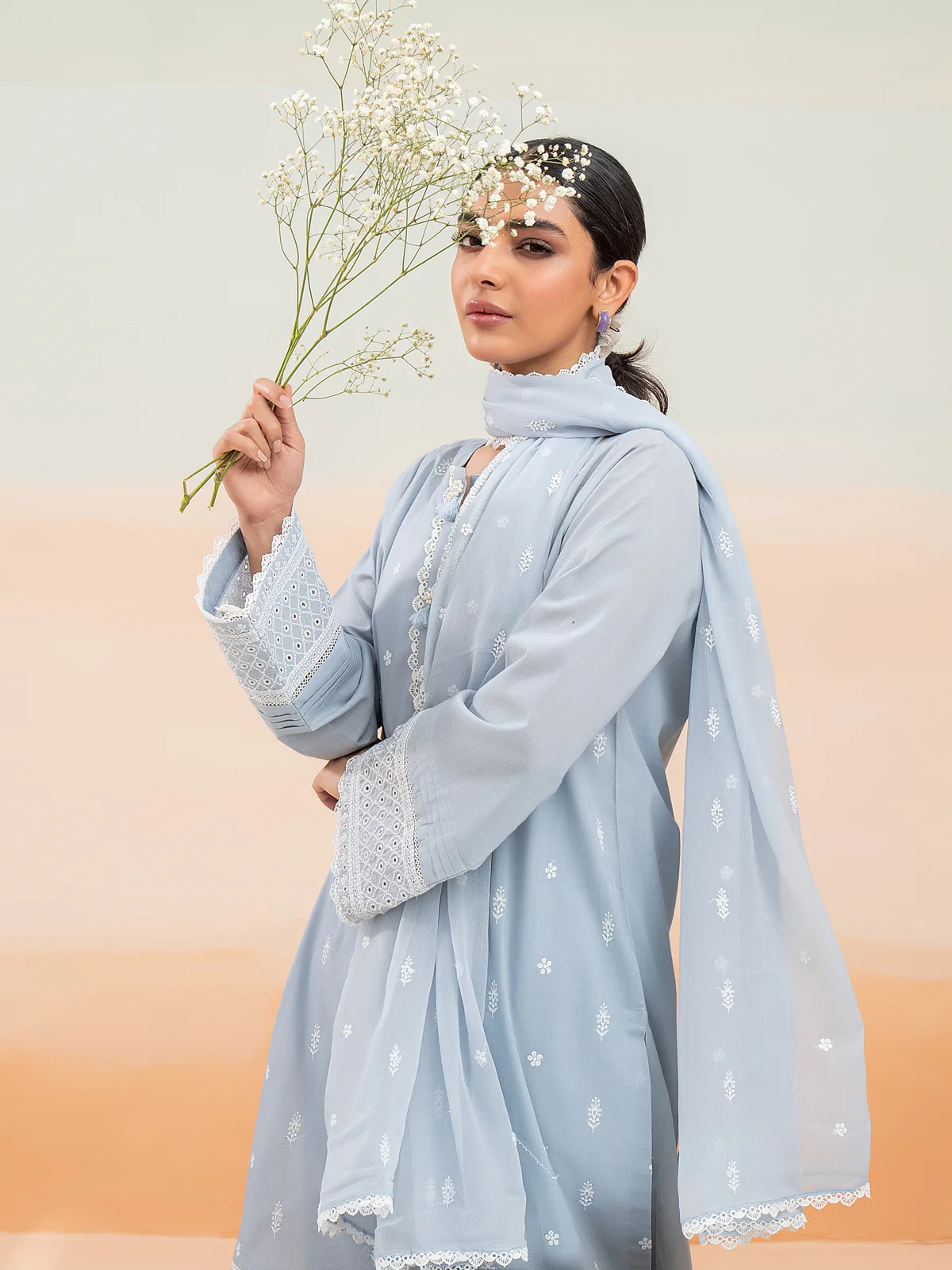 Unstitched Embroidered Cambric Suit - EWU24V2-28643-3P - Image 4