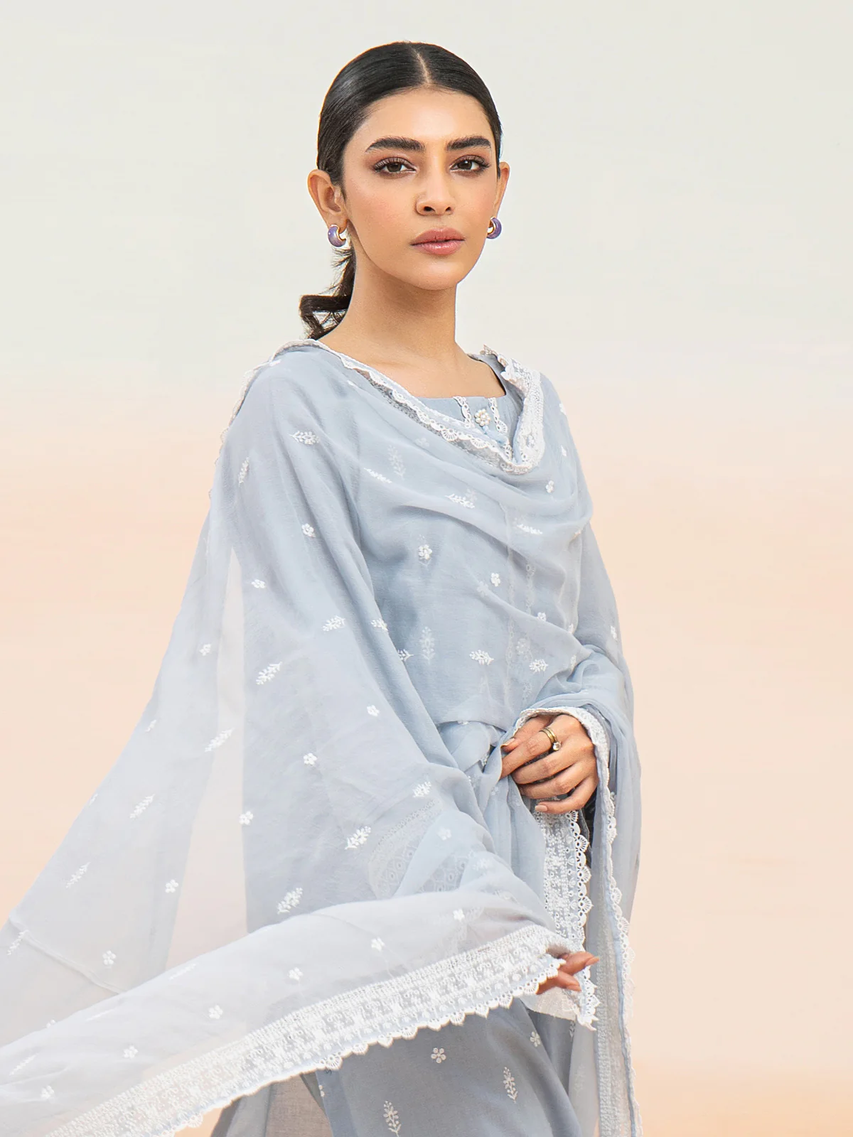 Unstitched Embroidered Cambric Suit - EWU24V2-28643-3P - Image 5