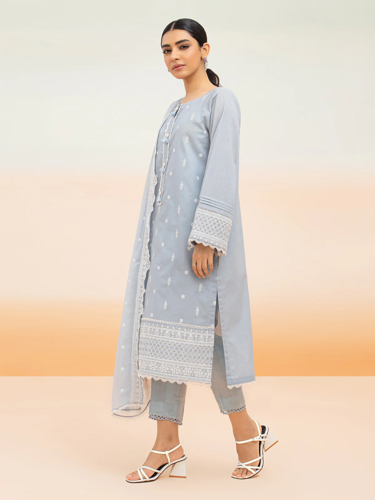 Unstitched Embroidered Cambric Suit - EWU24V2-28643-3P - Image 6