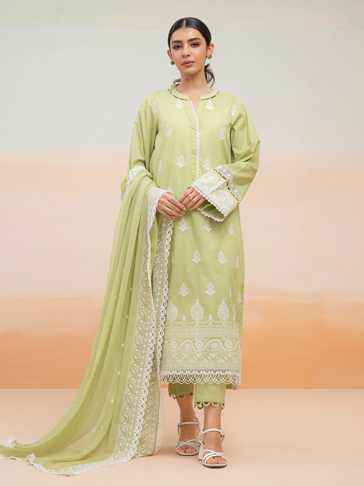 Unstitched Embroidered Cambric Suit - EWU24V2-28645-3P