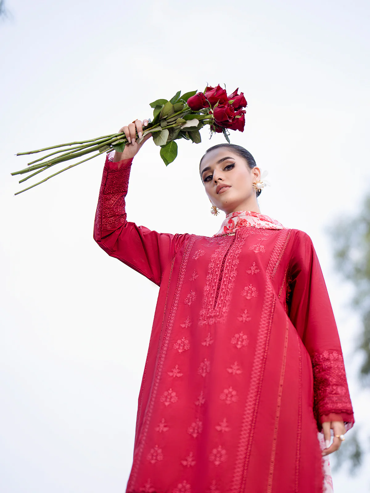 Unstitched Embroidered Cambric Suit - EWU24V2-29015-3P - Image 6