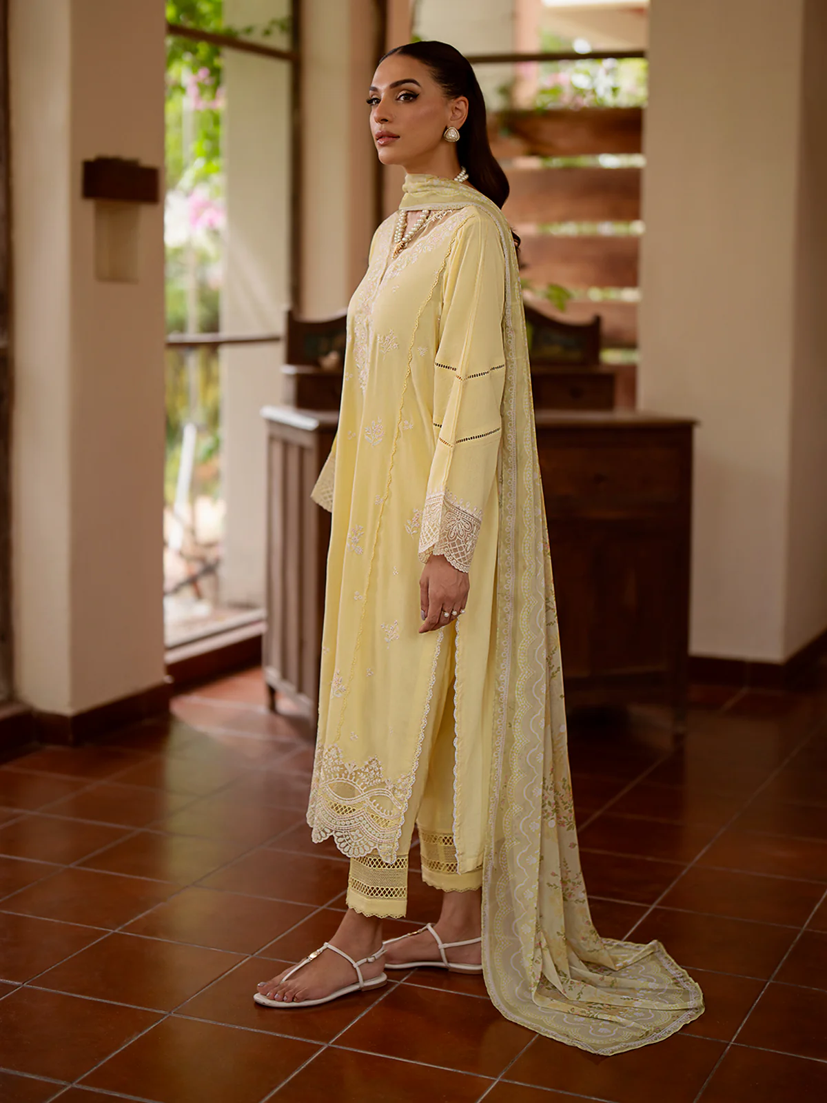 Unstitched Embroidered Cambric Suit - EWU24V2-30055-3P - Image 8