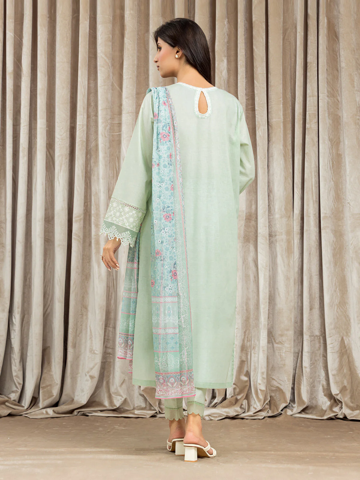 Unstitched Embroidered Cambric Suit - EWU24V2-30056-3P - Image 4