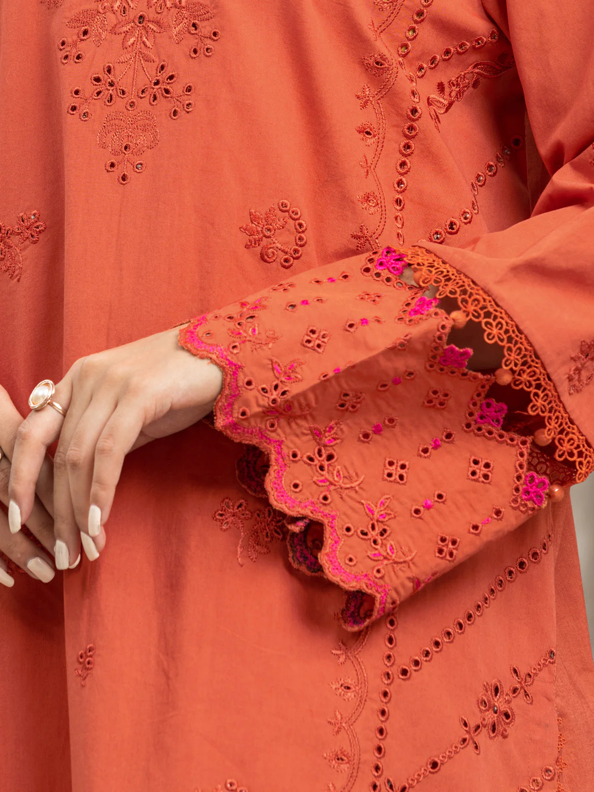 Unstitched Embroidered Cambric Suit - EWU24V2-30063-3P - Image 3