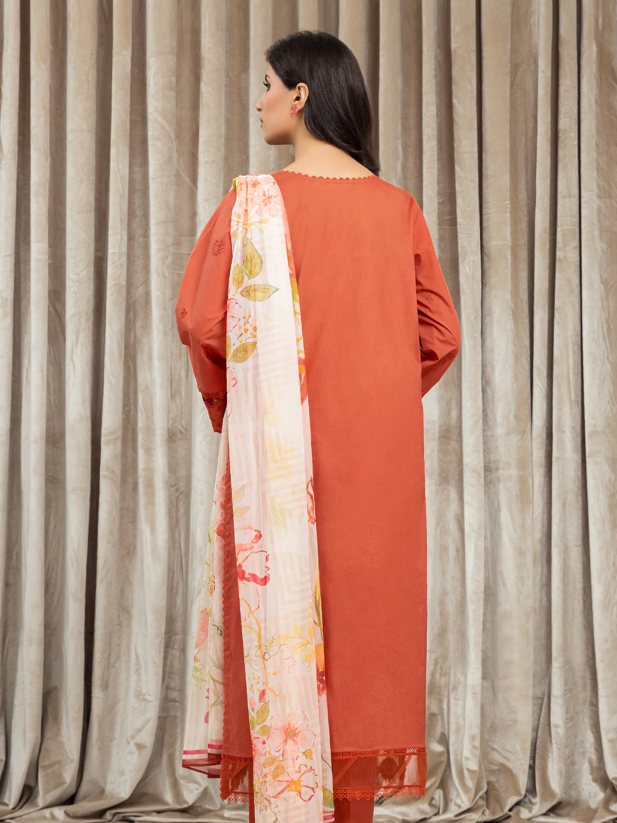 Unstitched Embroidered Cambric Suit - EWU24V2-30063-3P - Image 4