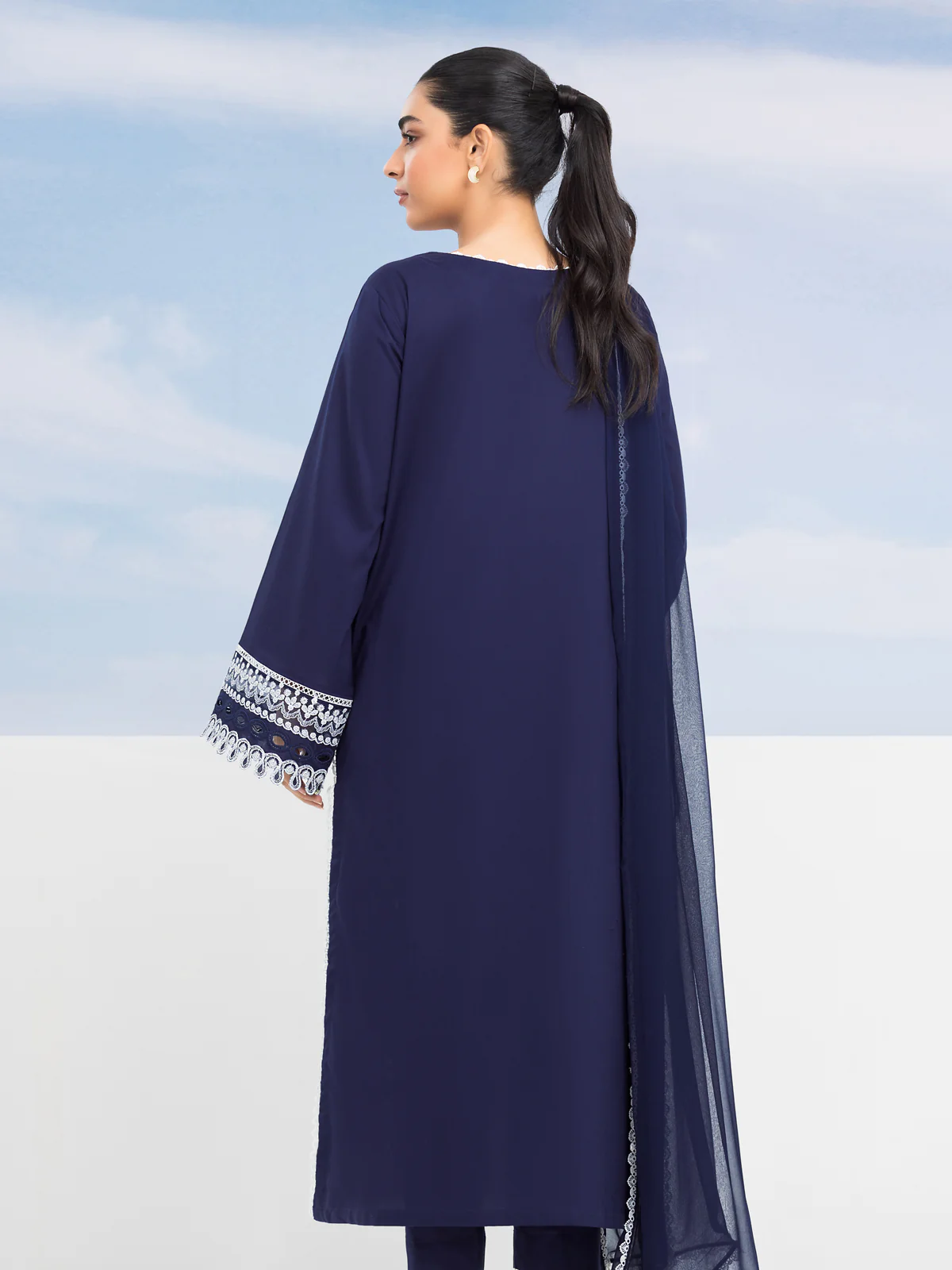 Unstitched Embroidered Cambric Suit - EWU24V2-30136-3P - Image 2