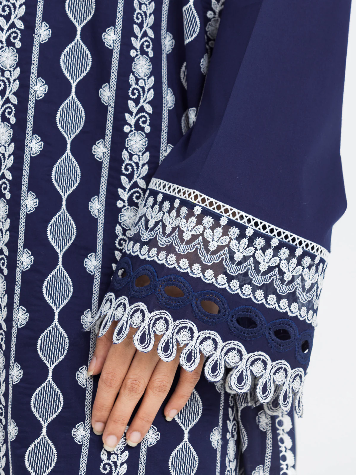 Unstitched Embroidered Cambric Suit - EWU24V2-30136-3P - Image 3