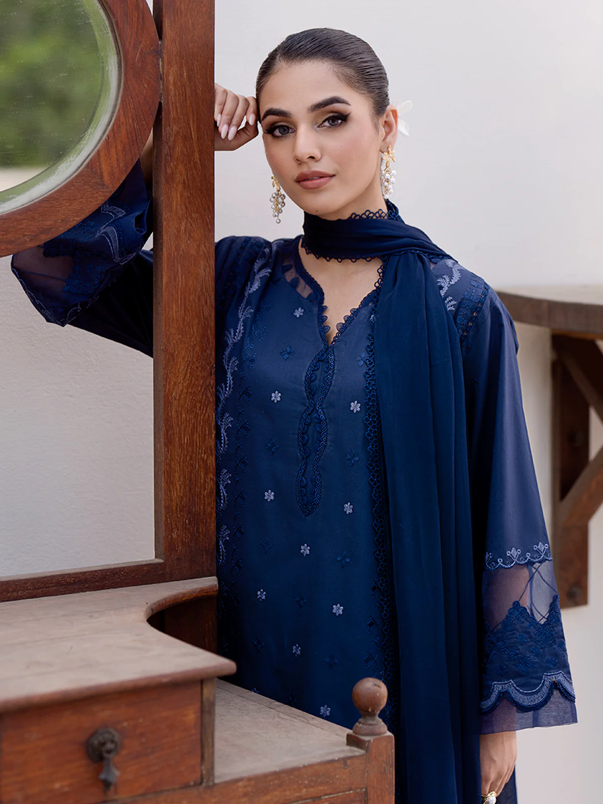 Unstitched Embroidered Cambric Suit - EWU24V2-30154-3P - Image 3