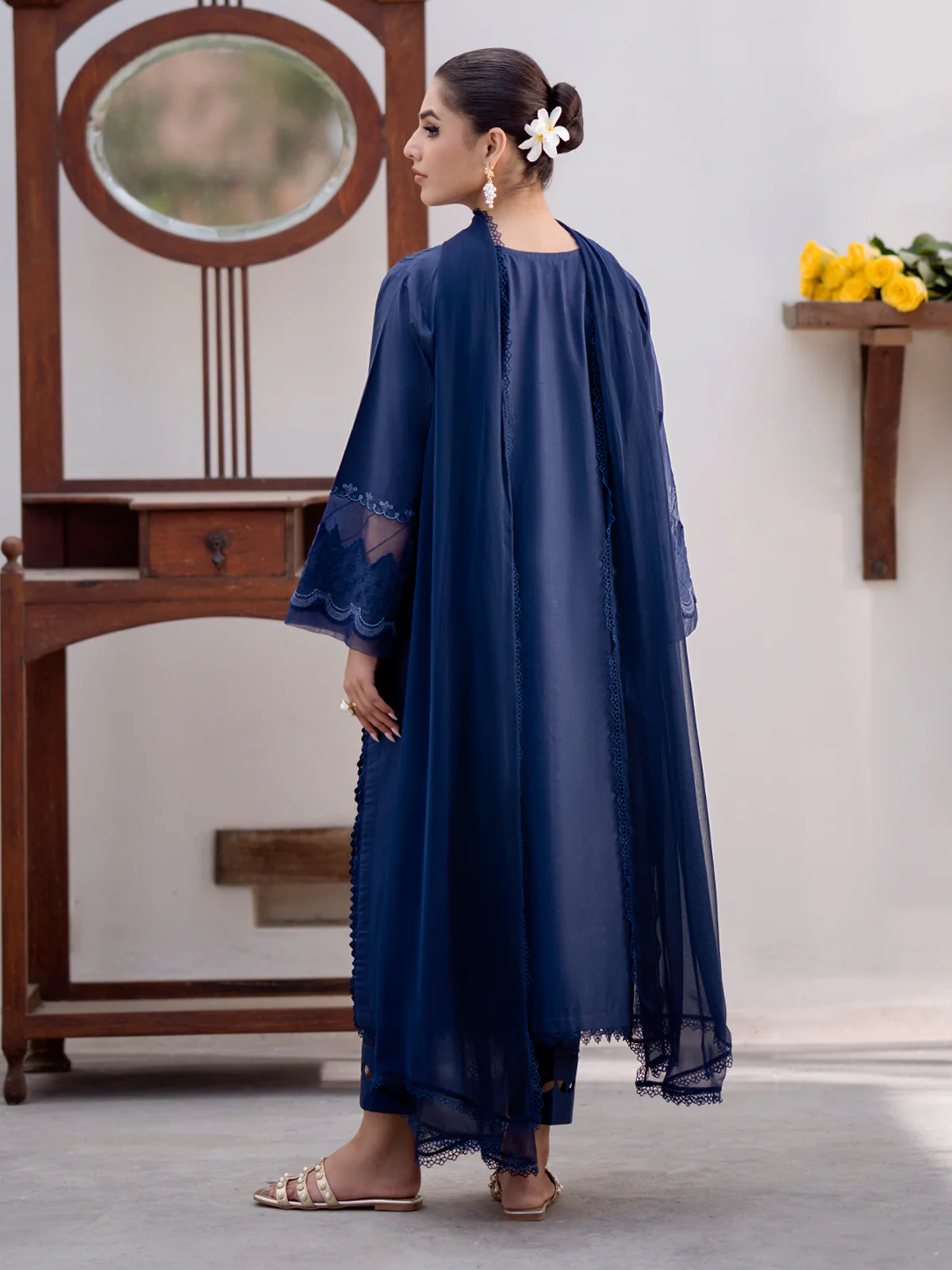 Unstitched Embroidered Cambric Suit - EWU24V2-30154-3P - Image 7
