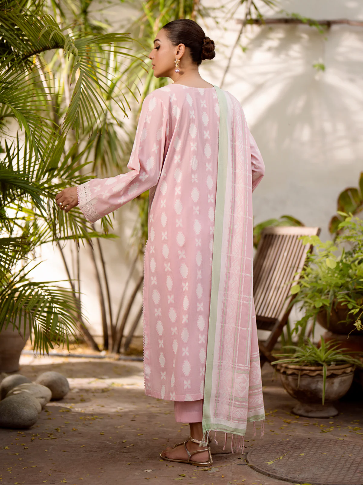 Unstitched Embroidered Jacquard Suit - EWU24V3-30048-3P - Image 8