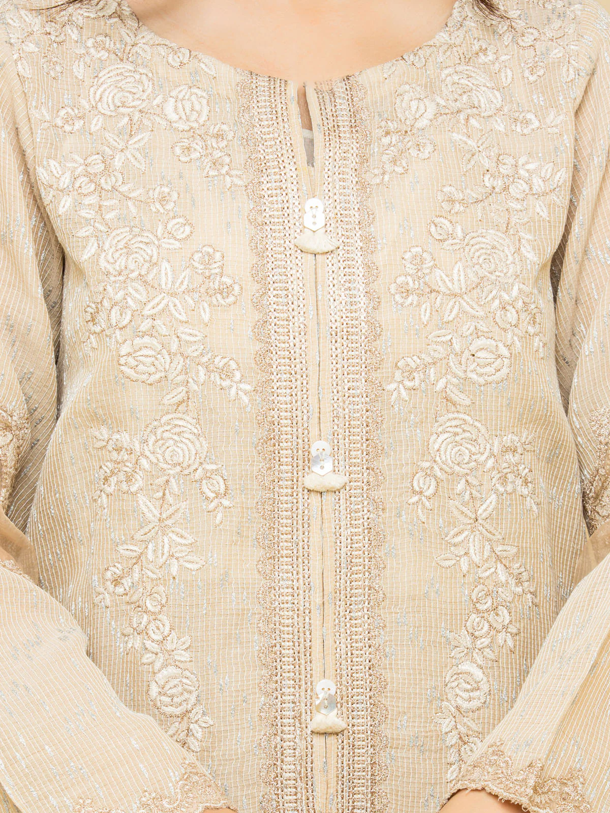Unstitched Embroidered Dobby Suit - EWU24V7-28772-3P - Image 3