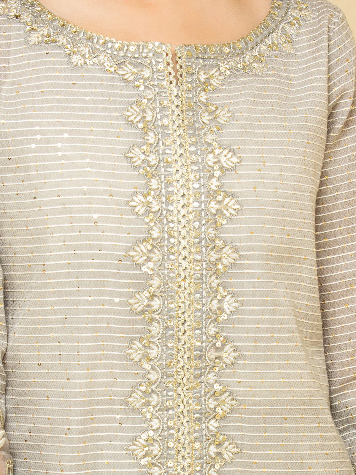 Unstitched Embroidered Dobby Suit - EWU24V7-28773-3P - Image 5