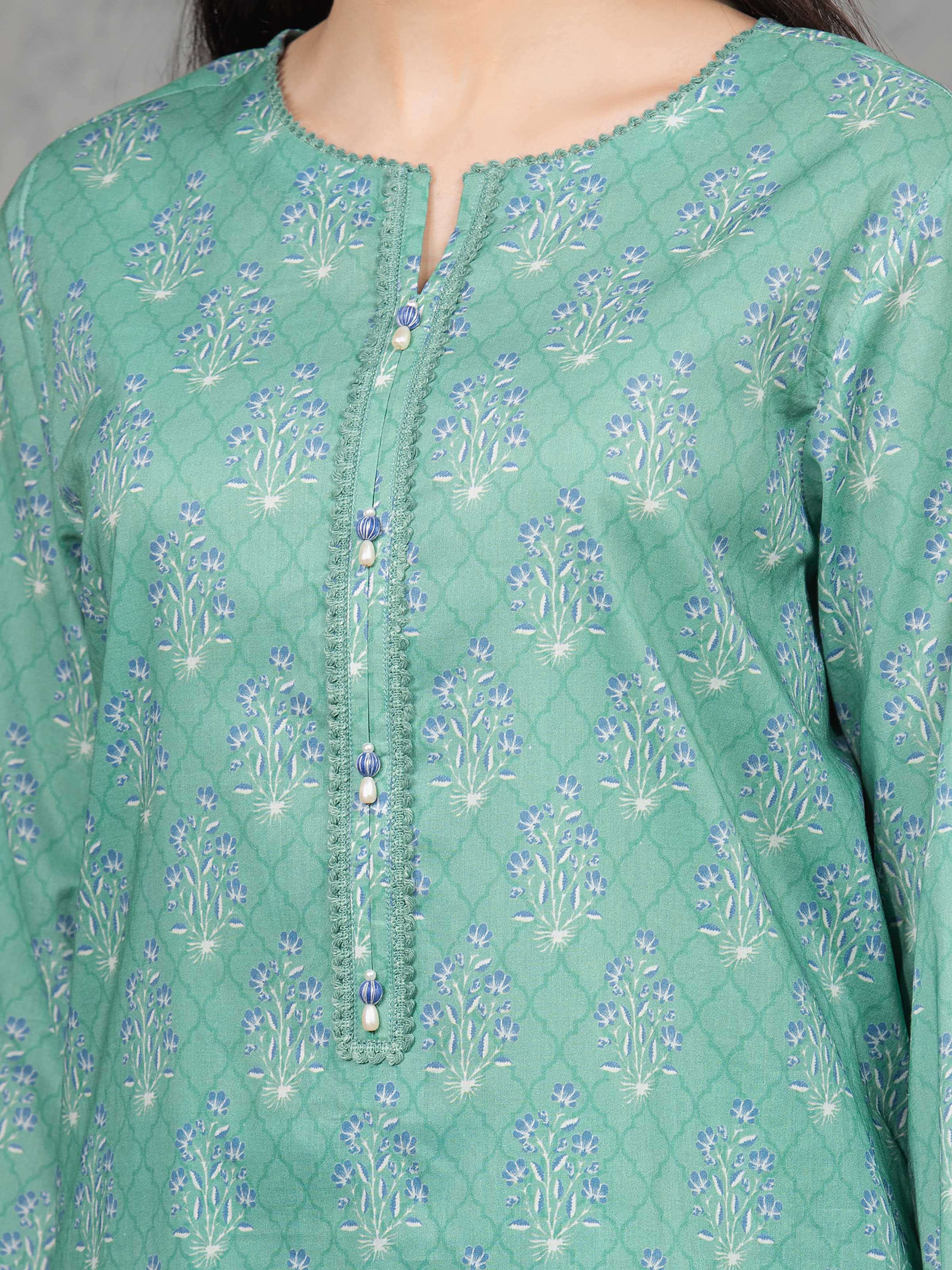 Unstitched Printed Cambric Suit - EWU5A2-35851-3P - Image 3